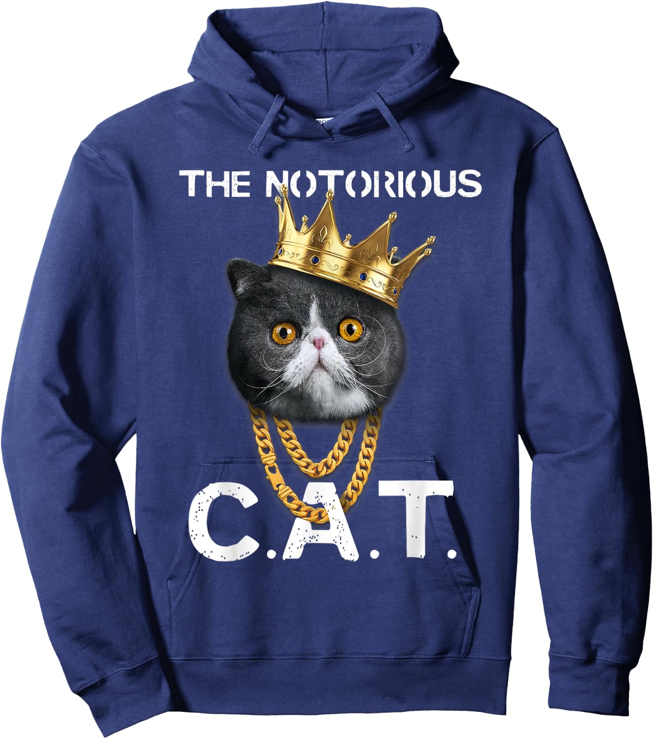 The Notorious C.A.T. - Funny Exotic Shorthair Cat Lover Gift Women Kids Hoodie - Hoodie | Navy