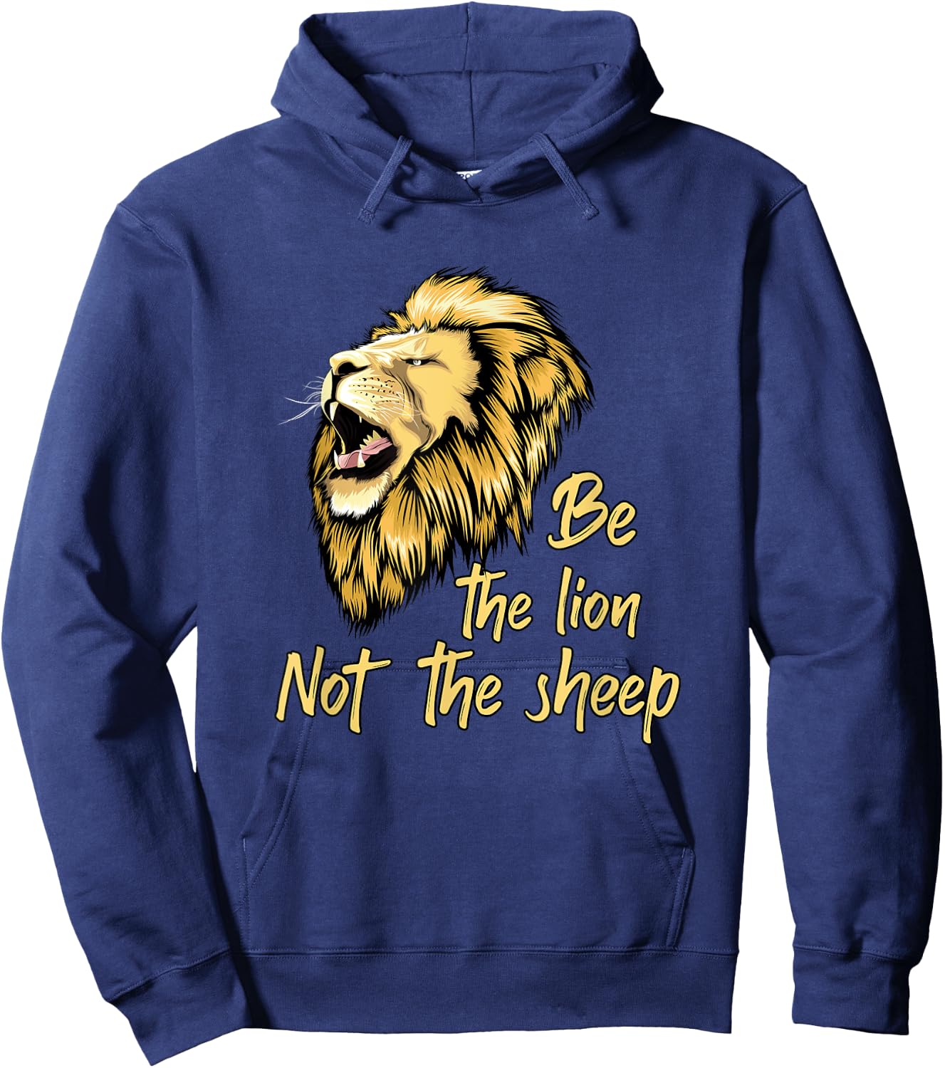 Be The Lion Not The Sheep Lion Hoodie - Hoodie | Navy