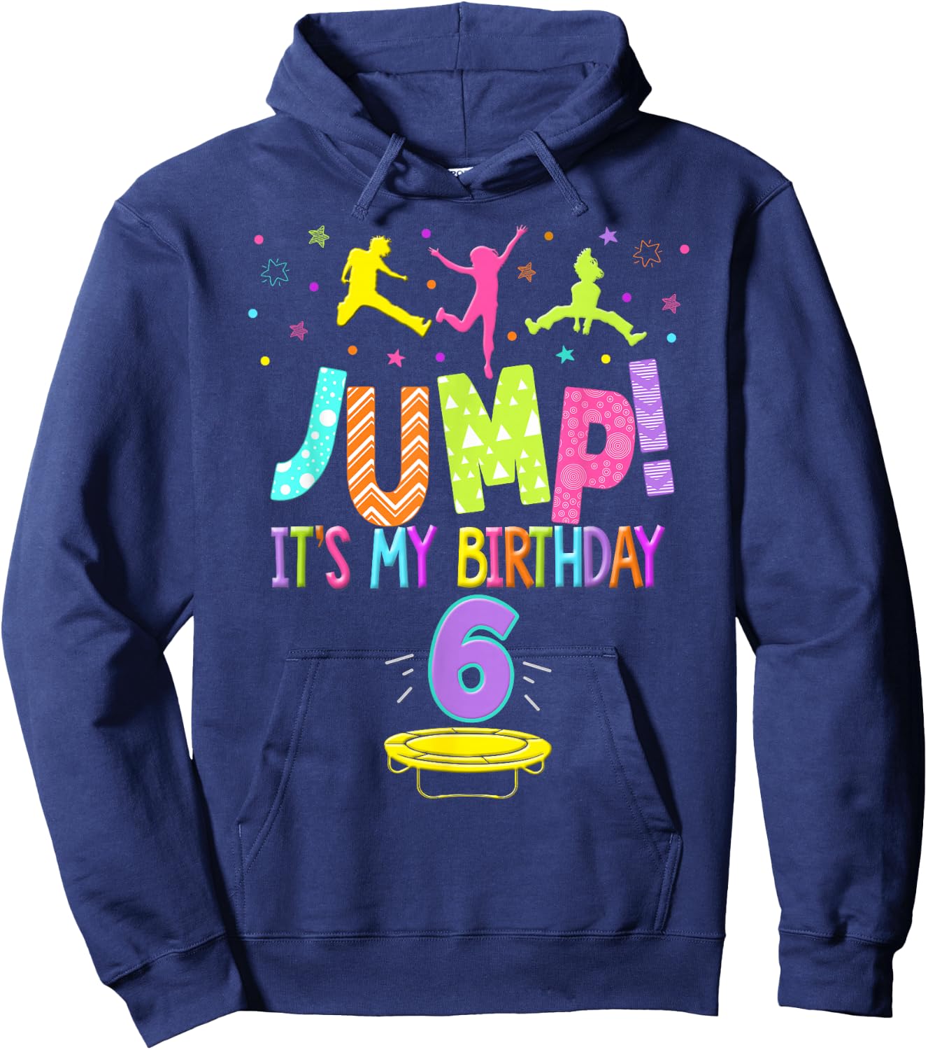 Trampoline Birthday Party For Girls Hoodie - Hoodie | Navy