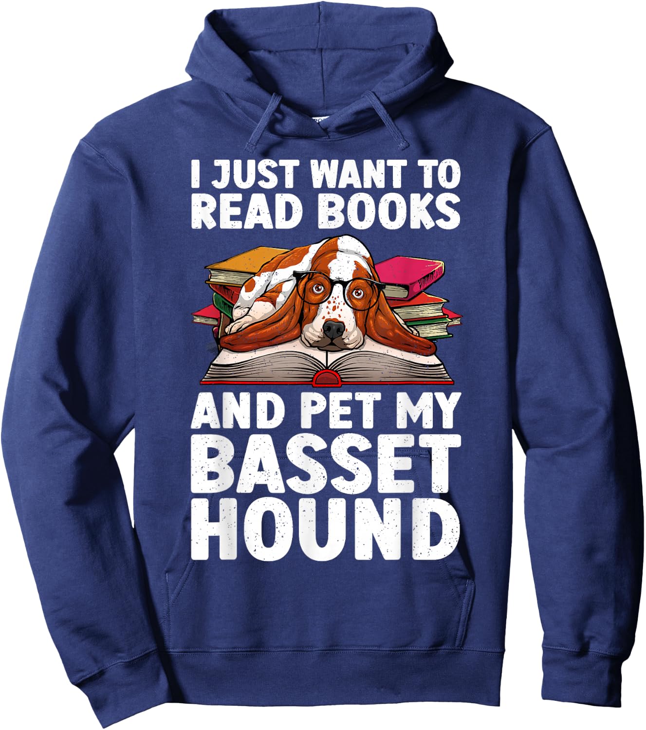 Funny Basset Hound Design Women Basset Hound Lover Hoodie - Hoodie | Navy