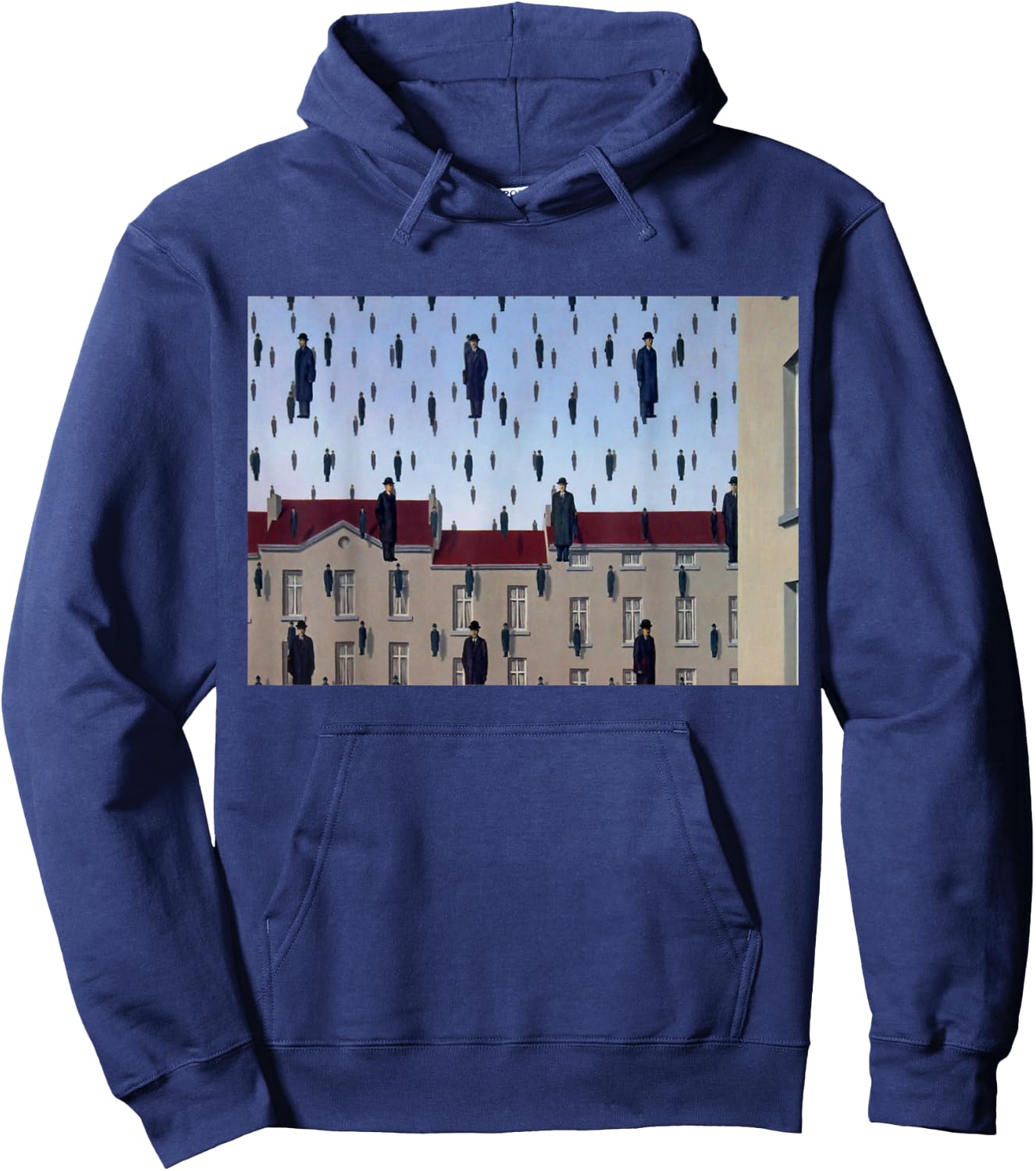 Golconda Famous Painting By Magritte Hoodie - Hoodie | Navy