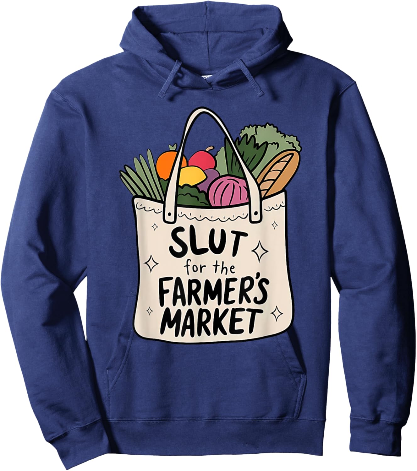 SLUT for the FARMER'S MARKET Funny design Hoodie - Hoodie | Navy