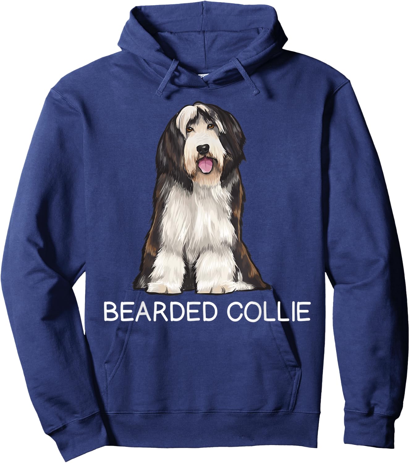 Bearded Collie Crazy Dog Lover Hoodie - Hoodie | Navy