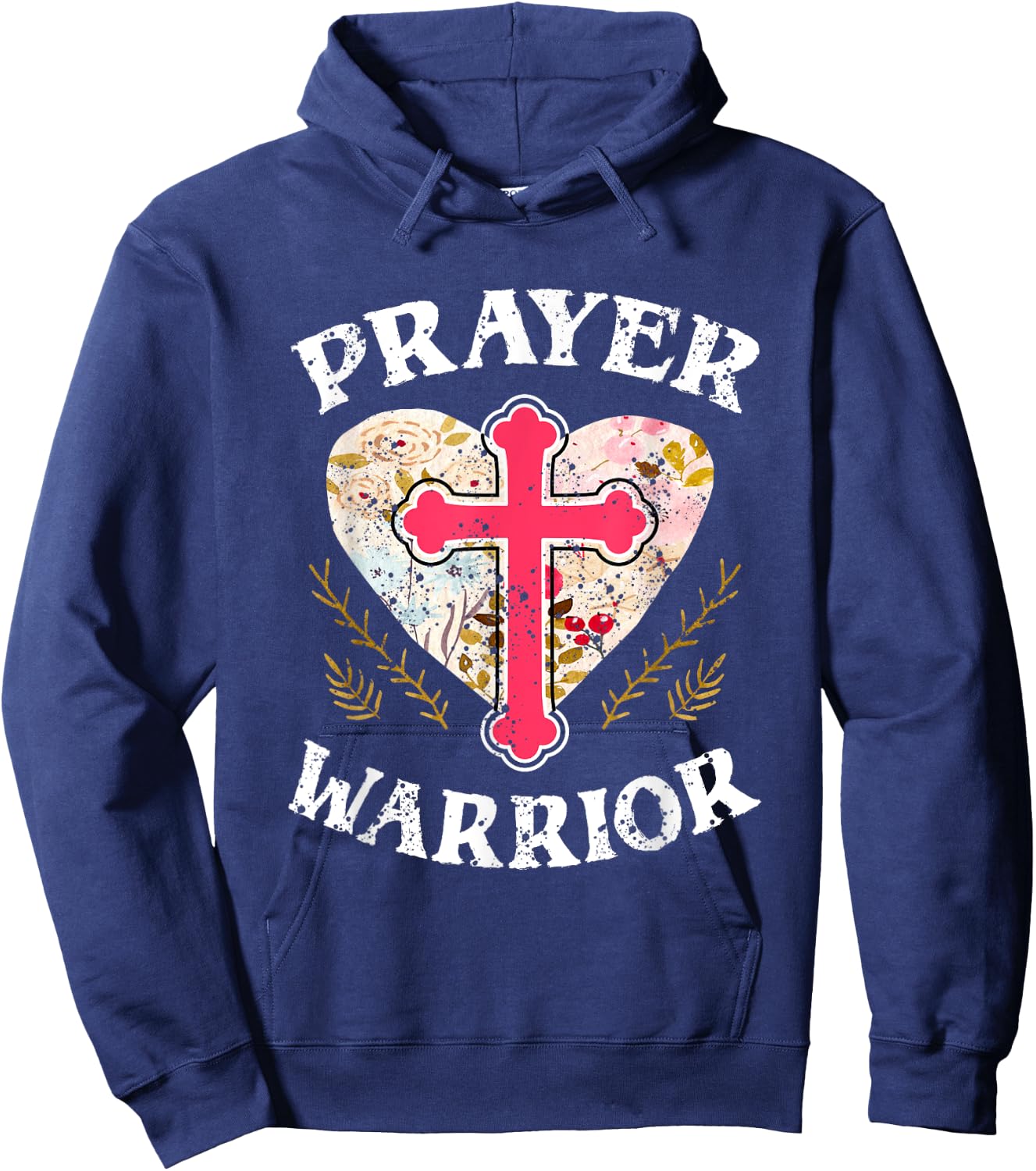 Religion Christian Prayer Warrior Spiritual Faith Jesus Gift Hoodie - Hoodie | Navy