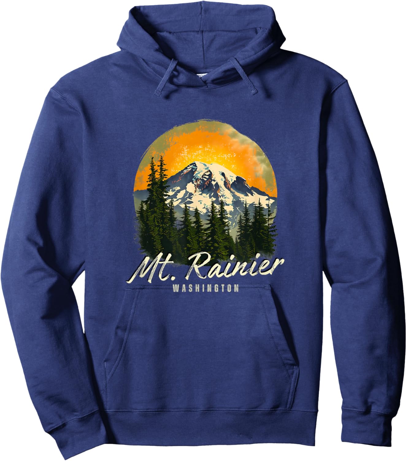 Mount Rainier Souvenir / Mt. Rainier Hoodie - Hoodie | Navy