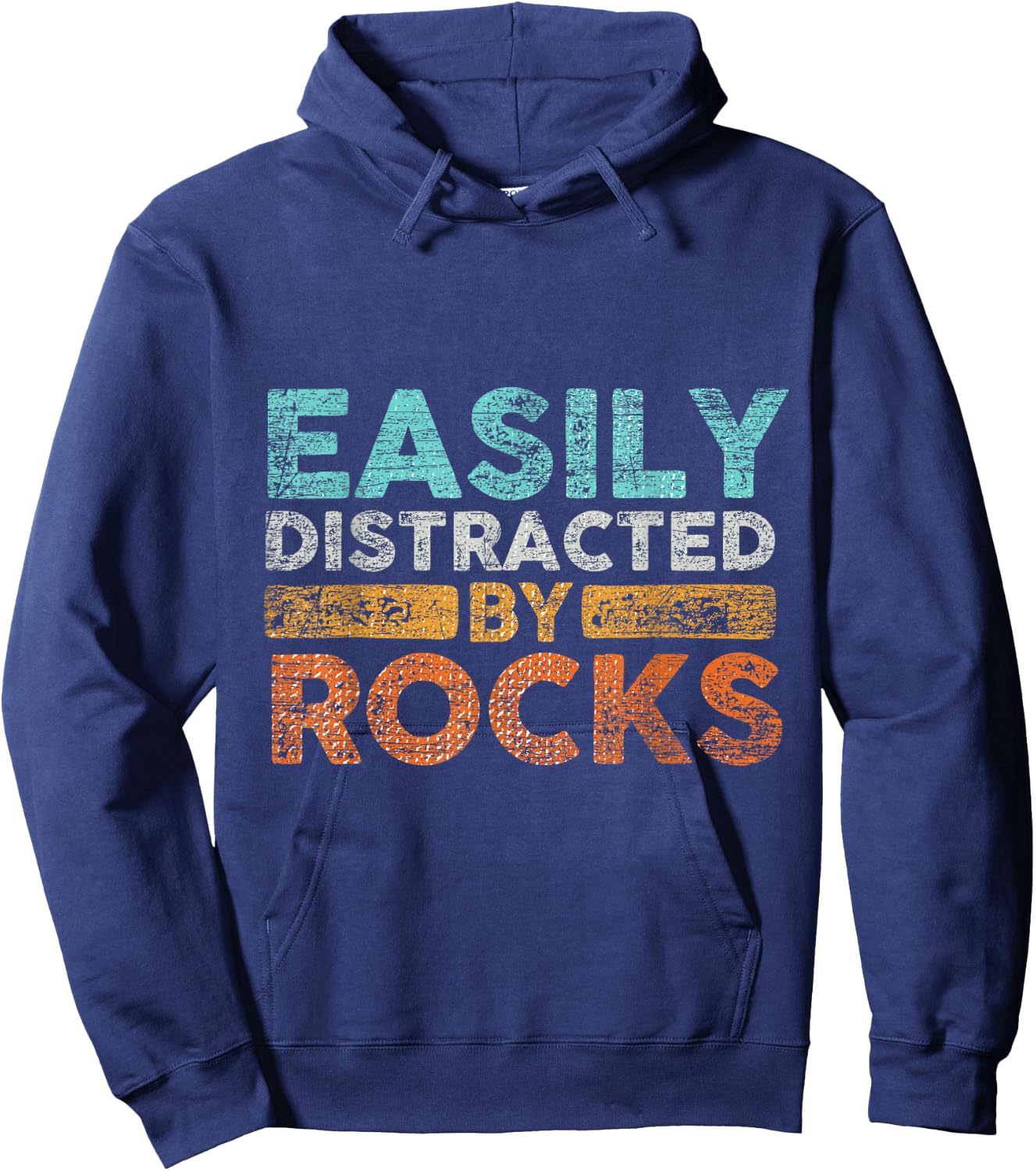 Easily Distracted by Rocks Geology Hoodie - Hoodie | Navy