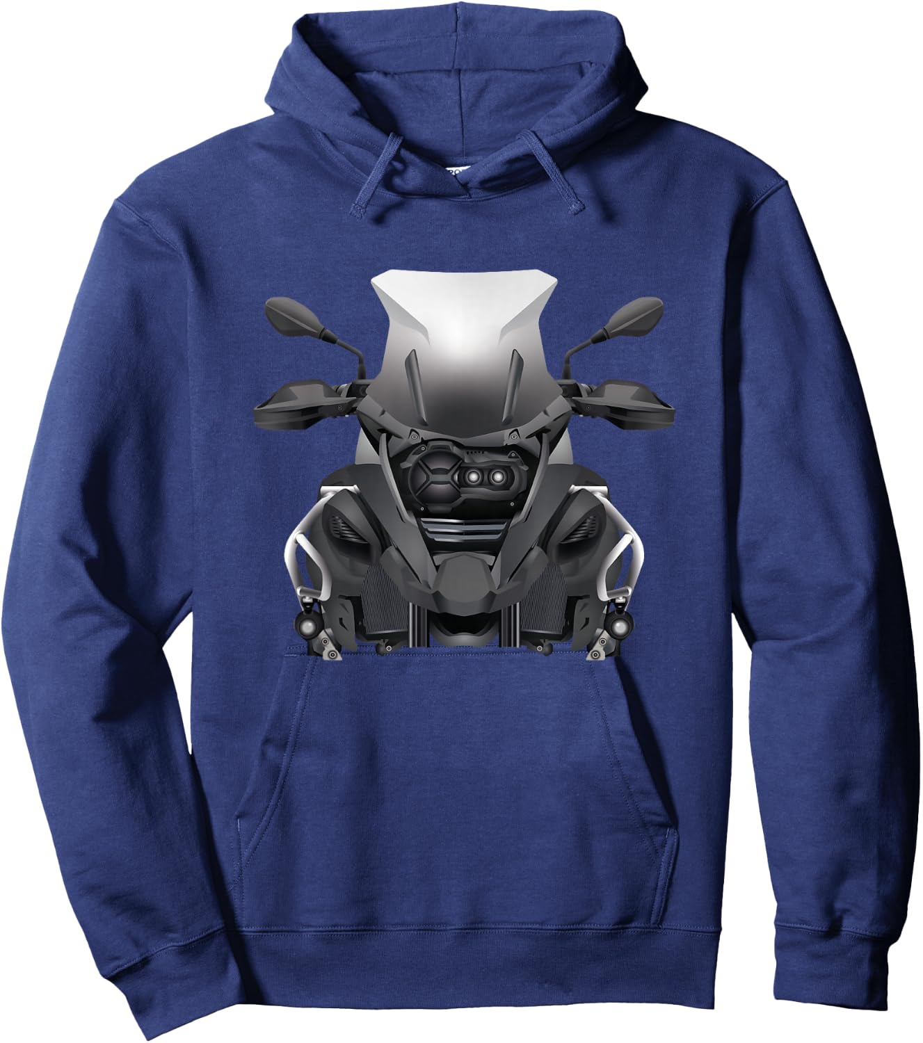 Enduro Motorcycle Desings R1200GS Enduro Motorcycle GS - Men's Black Short Sleeve Classic Fit - Motorcycle Themed - Size Small Hoodie - Hoodie | Navy
