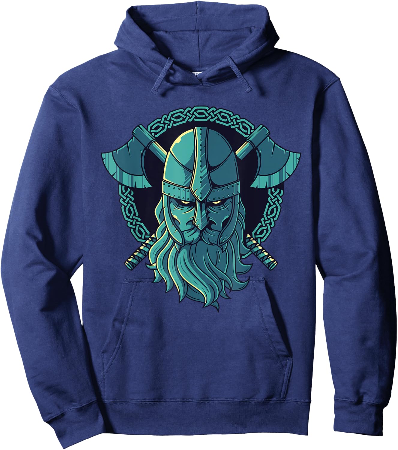 Nordic Viking Warrior Odin Mythology God Valhalla Norse Hoodie - Hoodie | Navy