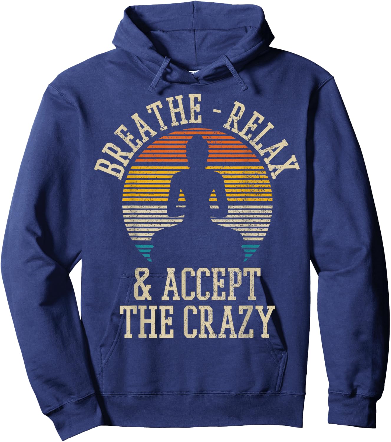 Vintage Buddha Buddhism Yoga Meditation Funny Gift Hoodie - Hoodie | Navy