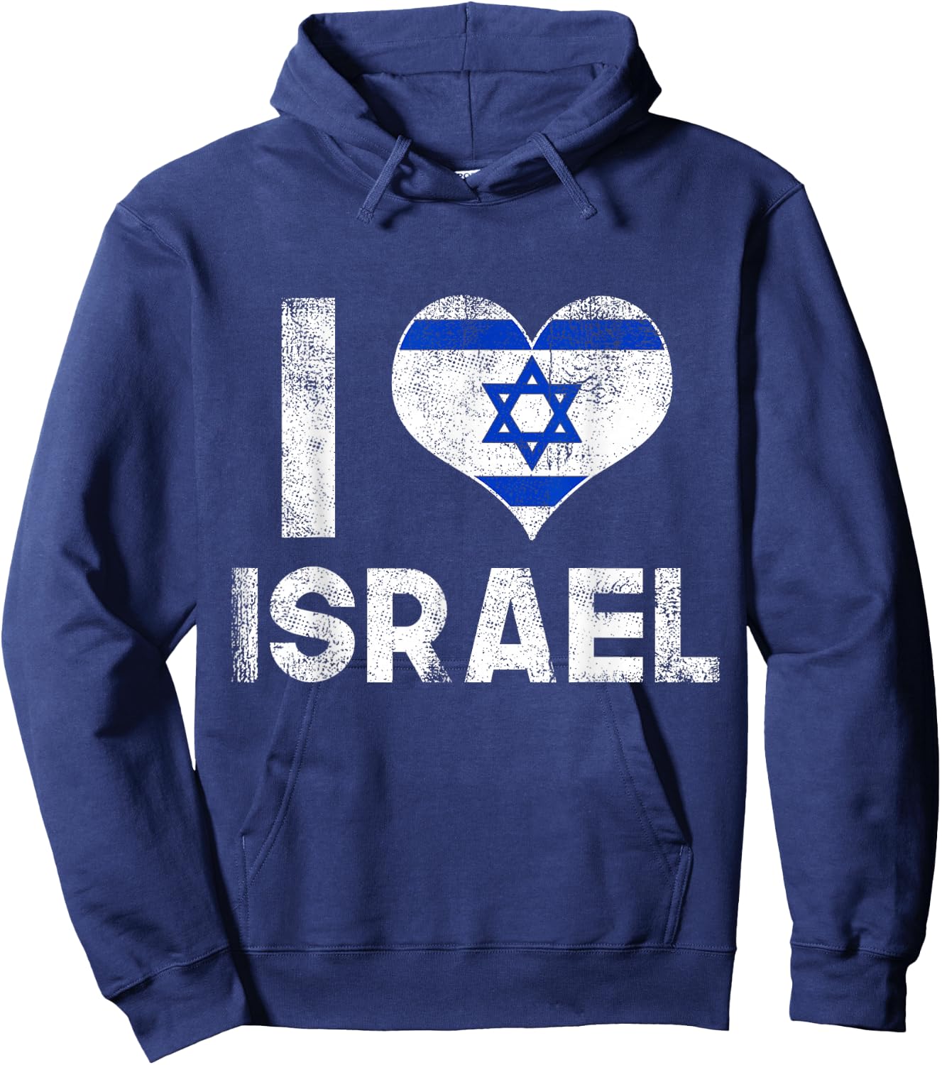 I Love Israel Hoodie - Hoodie | Navy