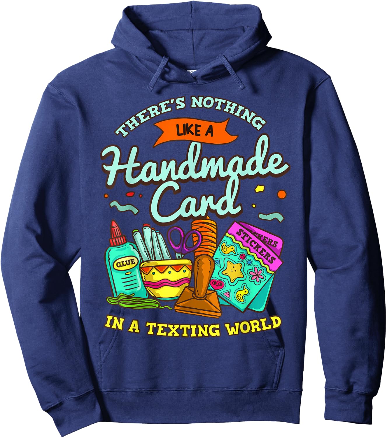 Cardmaking Scrapbooking Gift Crafting Card Crafter Hoodie - Hoodie | Navy