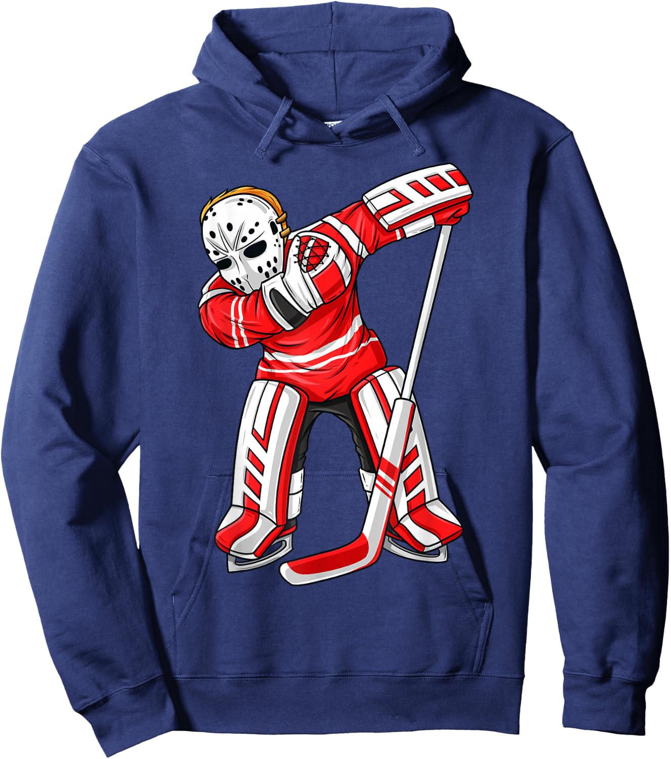 Dabbing Ice Hockey Player Funny Boys Girls Kids Dab Gift Hoodie - Hoodie | Navy