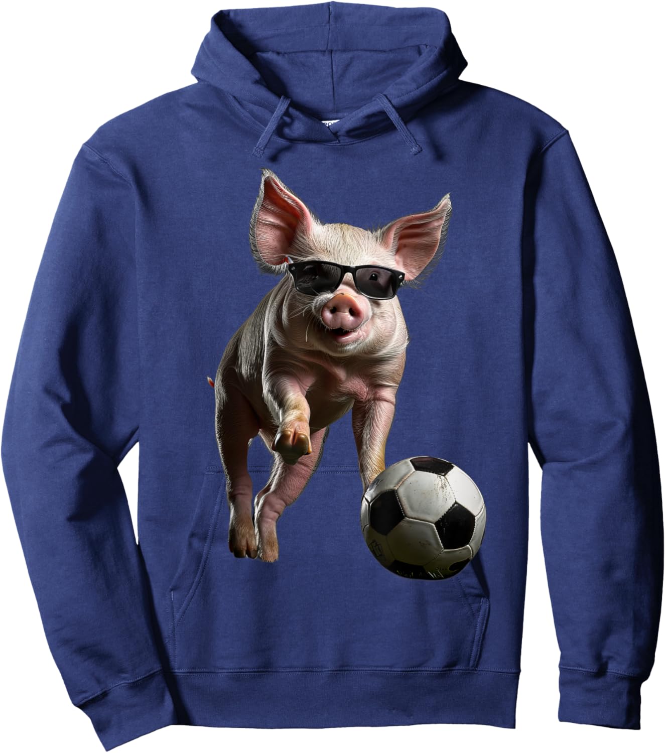 Pig Soccer Football Hoodie - Hoodie | Navy