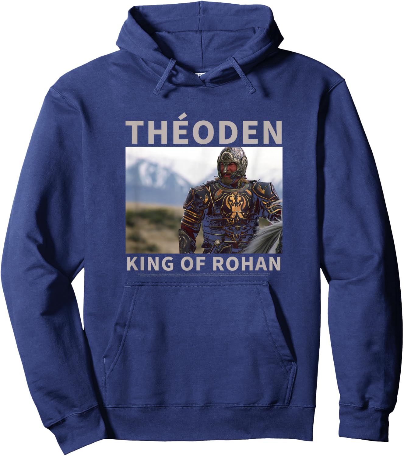 The Lord Of The Rings Theoden King Of Rohan Poster Hoodie - Hoodie | Navy