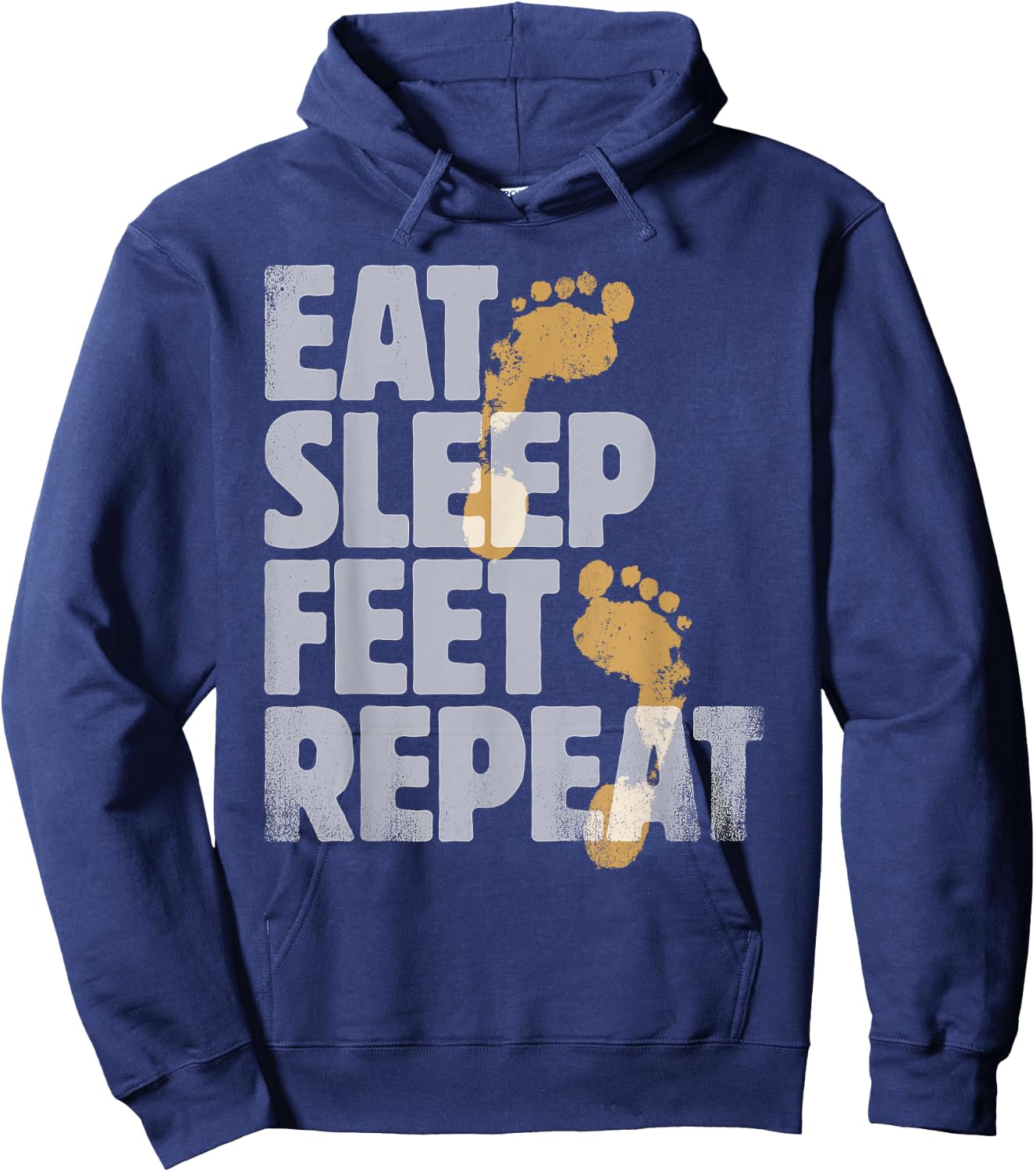 Podiatrist Gifts Eat Sleep Feet Repeat Gift Foot Doctors Hoodie - Hoodie | Navy