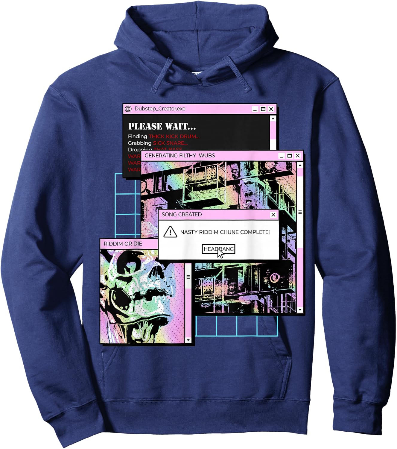 Dubstep Creator Riddim Shirt | Funny Dubstep Producer Hoodie - Hoodie | Navy
