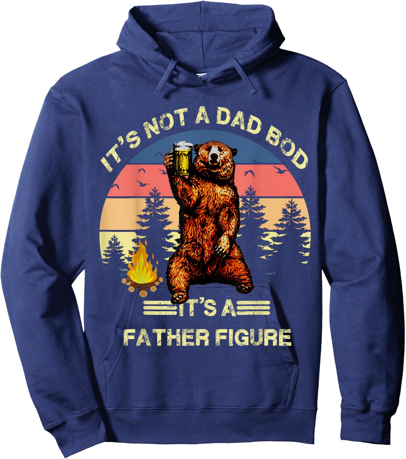 It's Not A Dad Bod It's A Father Figure Funny Hoodie - Hoodie | Navy