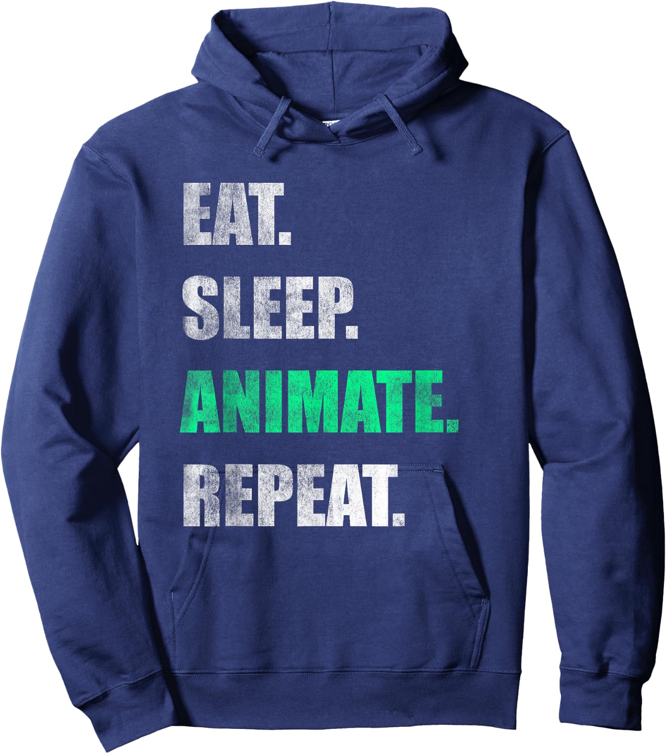 Eat Sleep Animate Repeat Hoodie - Hoodie | Navy