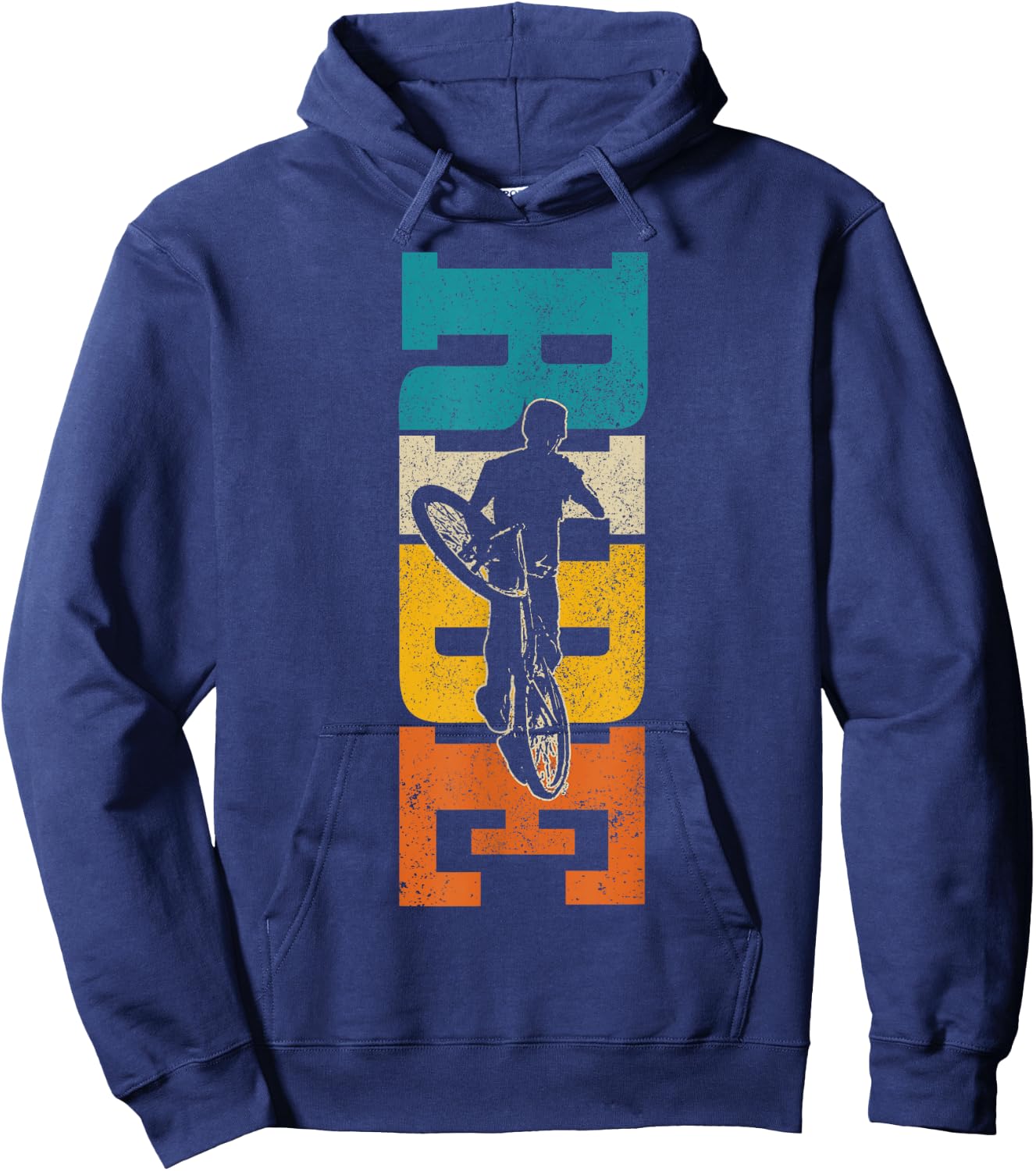 Mountain Bike MTB Ride Downhill Vintage Mountain Biker Hoodie - Hoodie | Navy