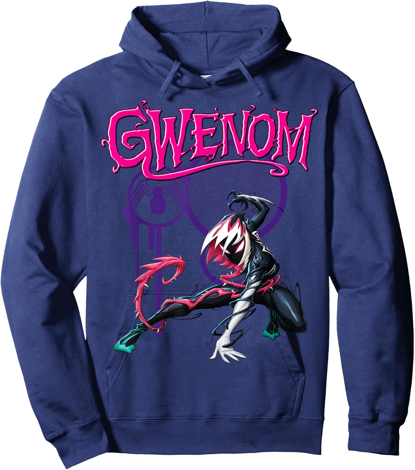 Marvel Spider-Man Maximum Venom Gwenom Small Hoodie - Hoodie | Navy