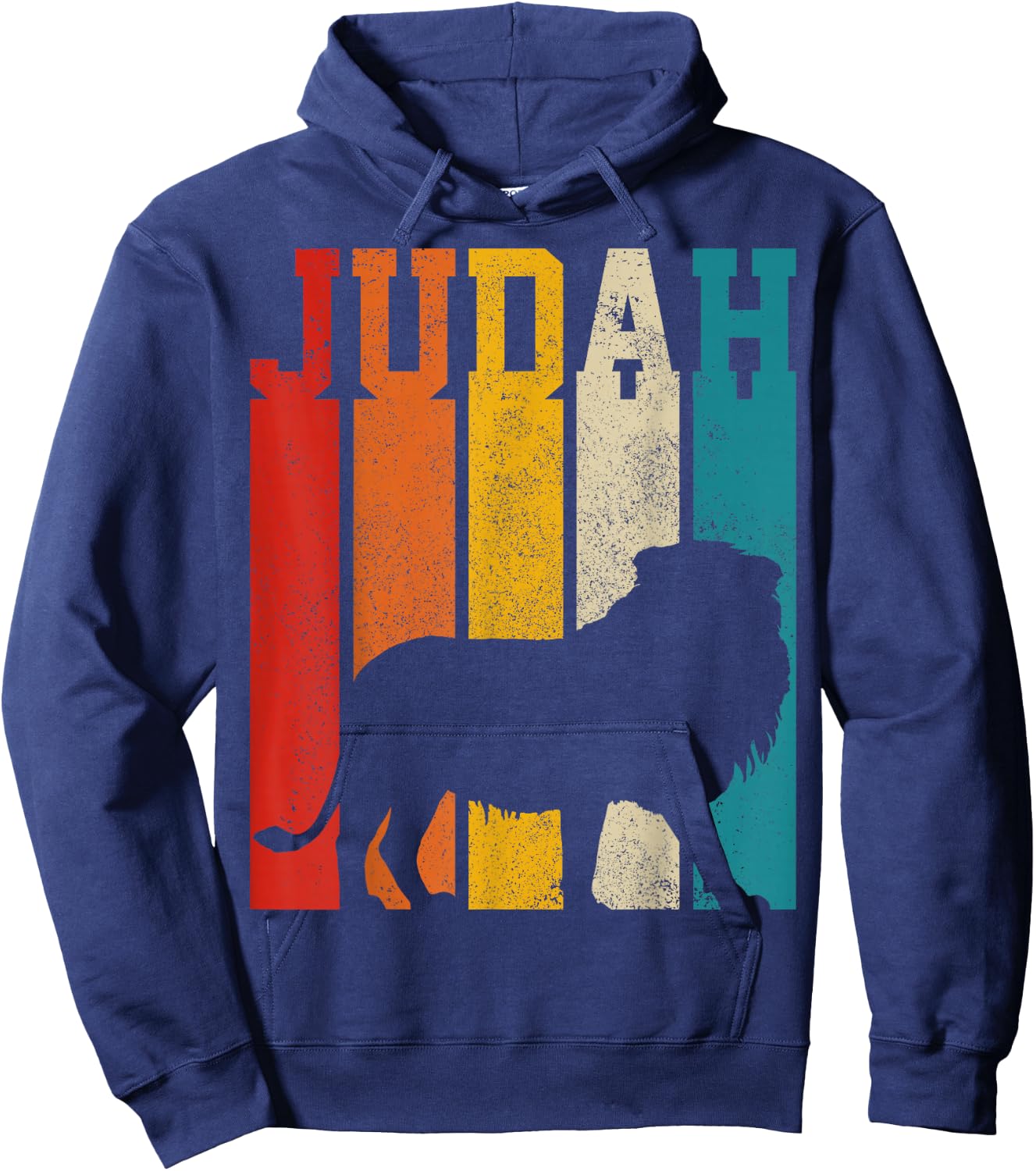 Lion Of Judah Rastafari Ethiopia Africa Reggae Vintage Lion Hoodie - Hoodie | Navy