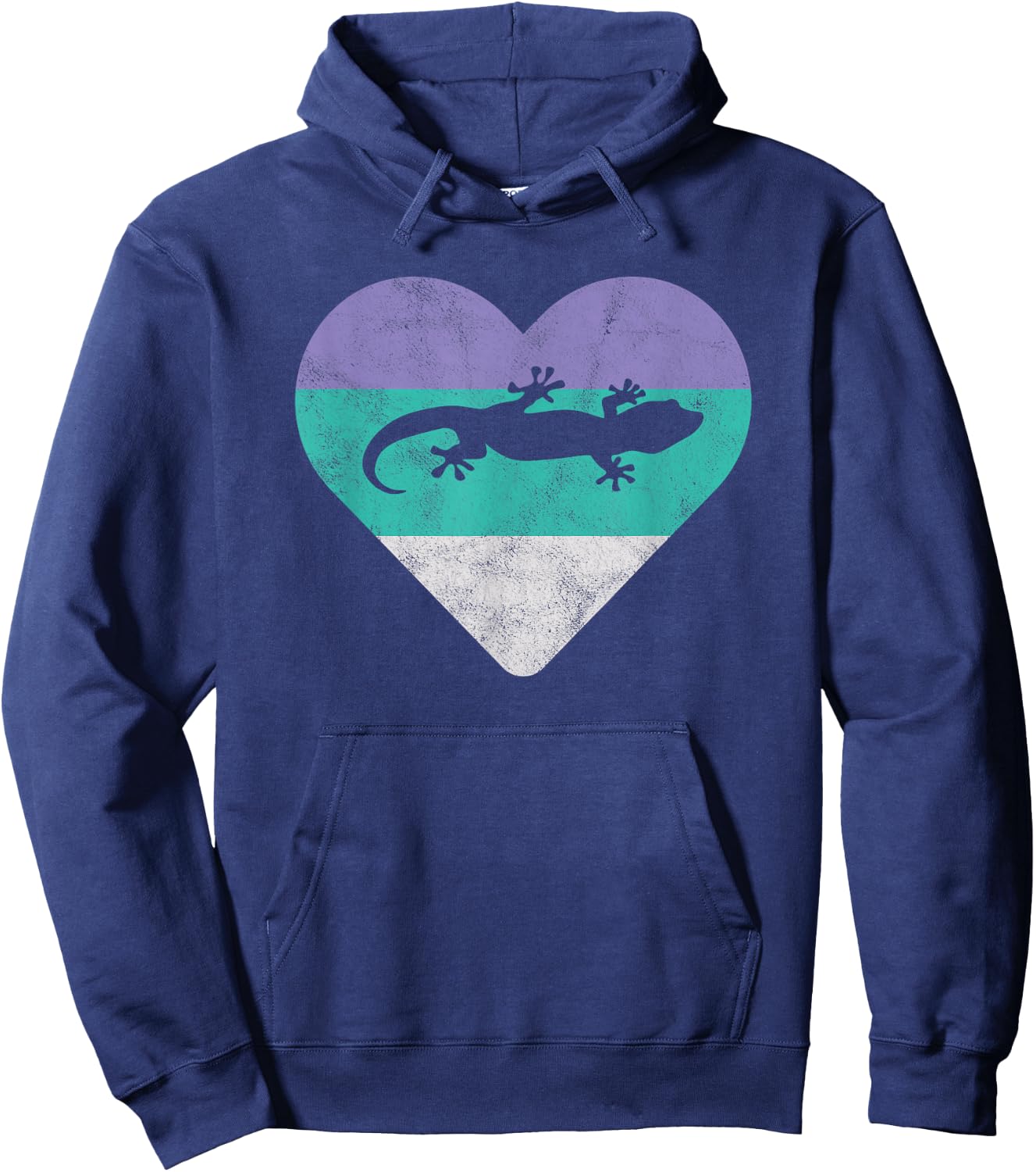 Gecko Retro Lizard Gift or Girls Hoodie - Hoodie | Navy