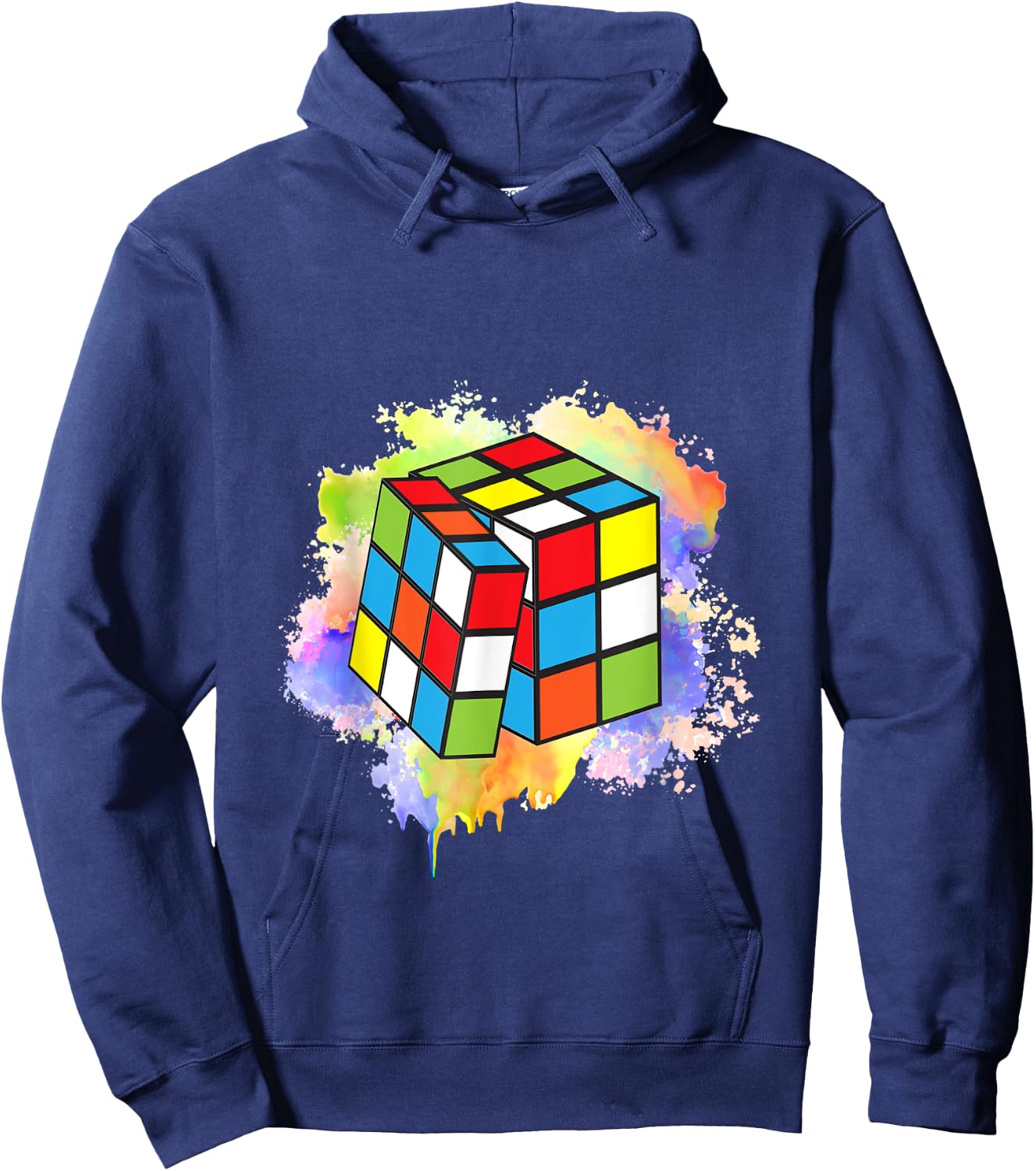 Cool Rubik Rubix Rubics Player Cube Lovers Women Men Boy Kid Hoodie - Hoodie | Navy
