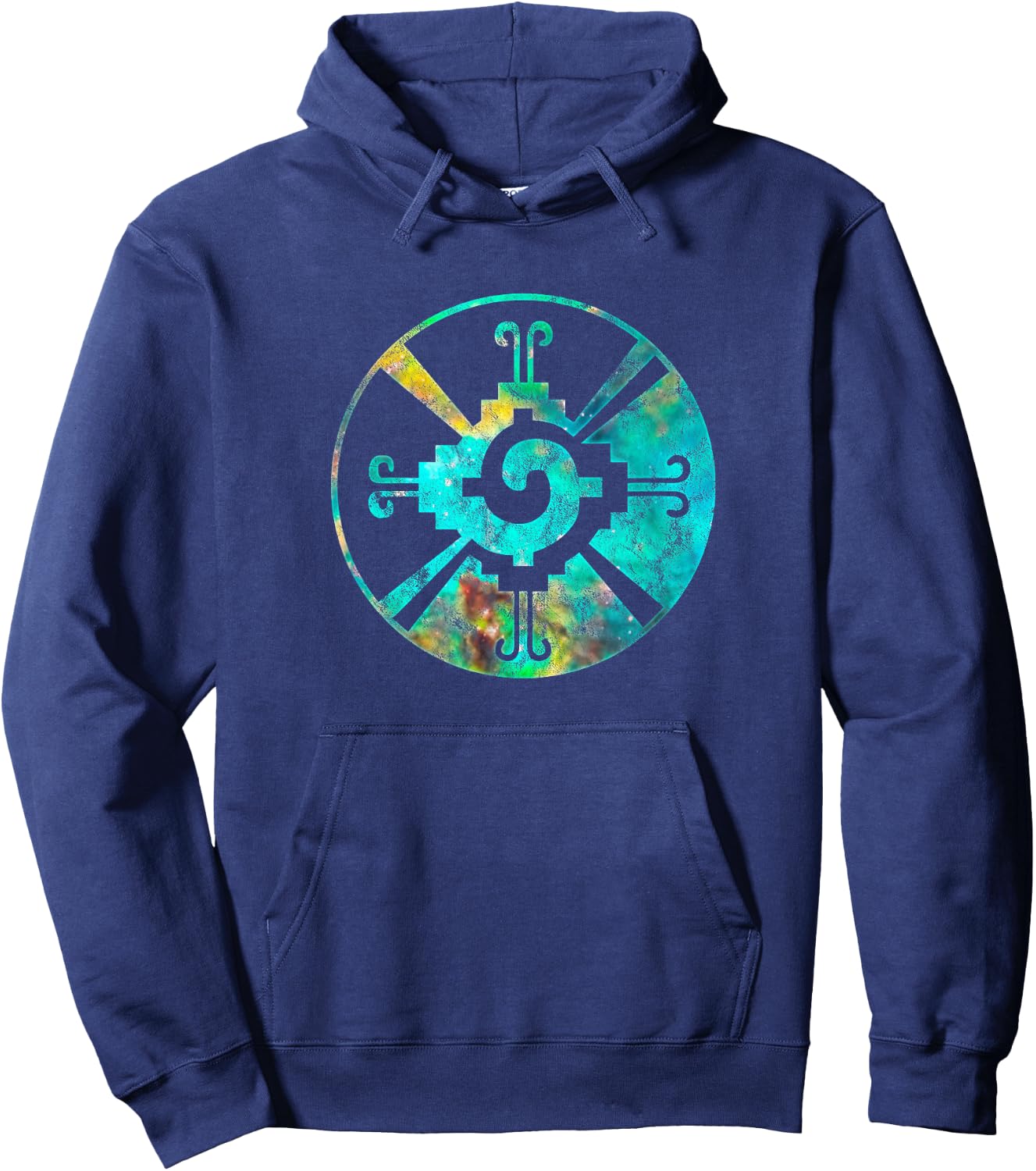 Hunab Ku, Maya, symbol, Indian, heart of the galaxy, mystic Hoodie - Hoodie | Navy
