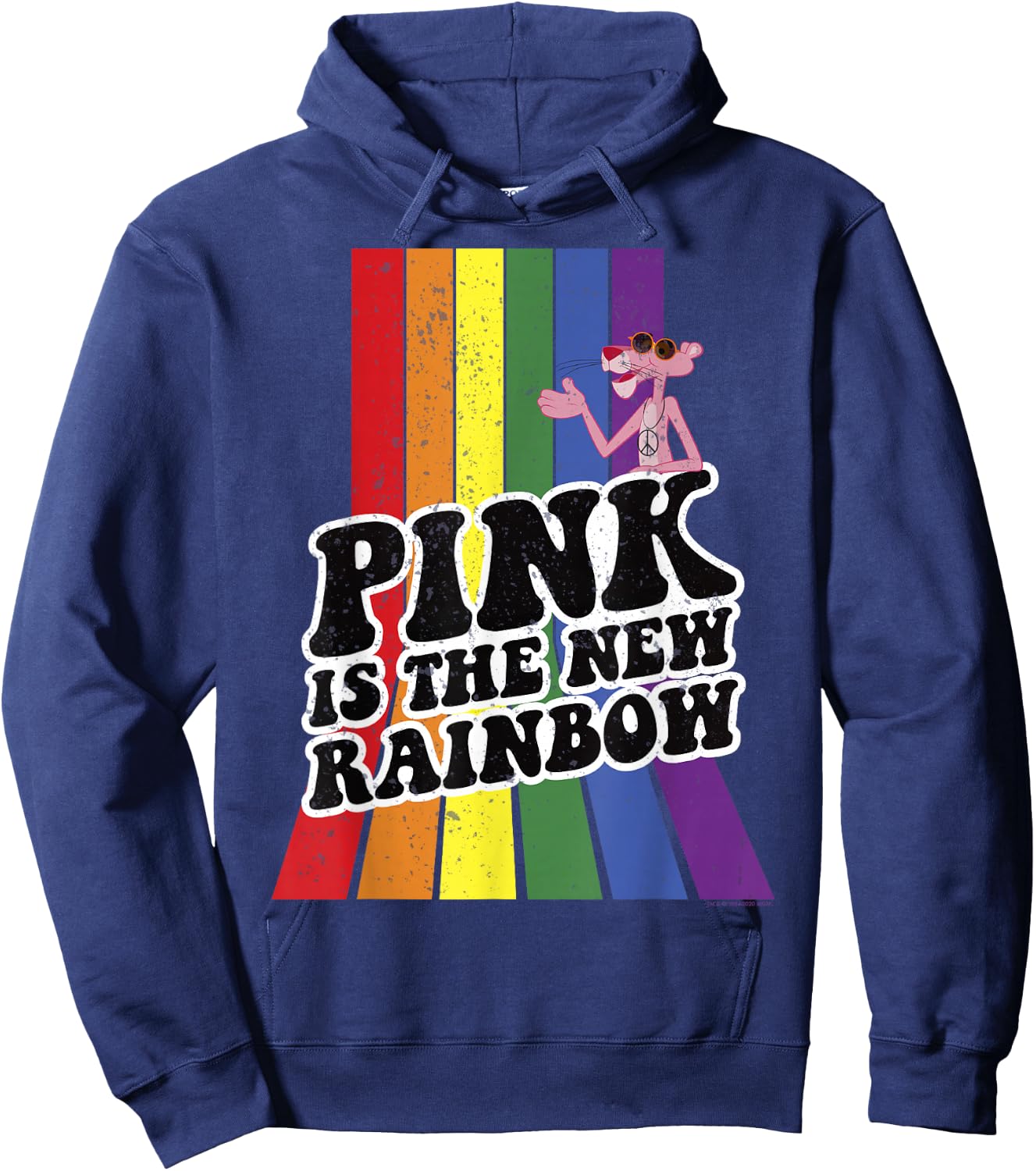 The Pink Panther Pink Is The New Rainbow Hoodie - Hoodie | Navy