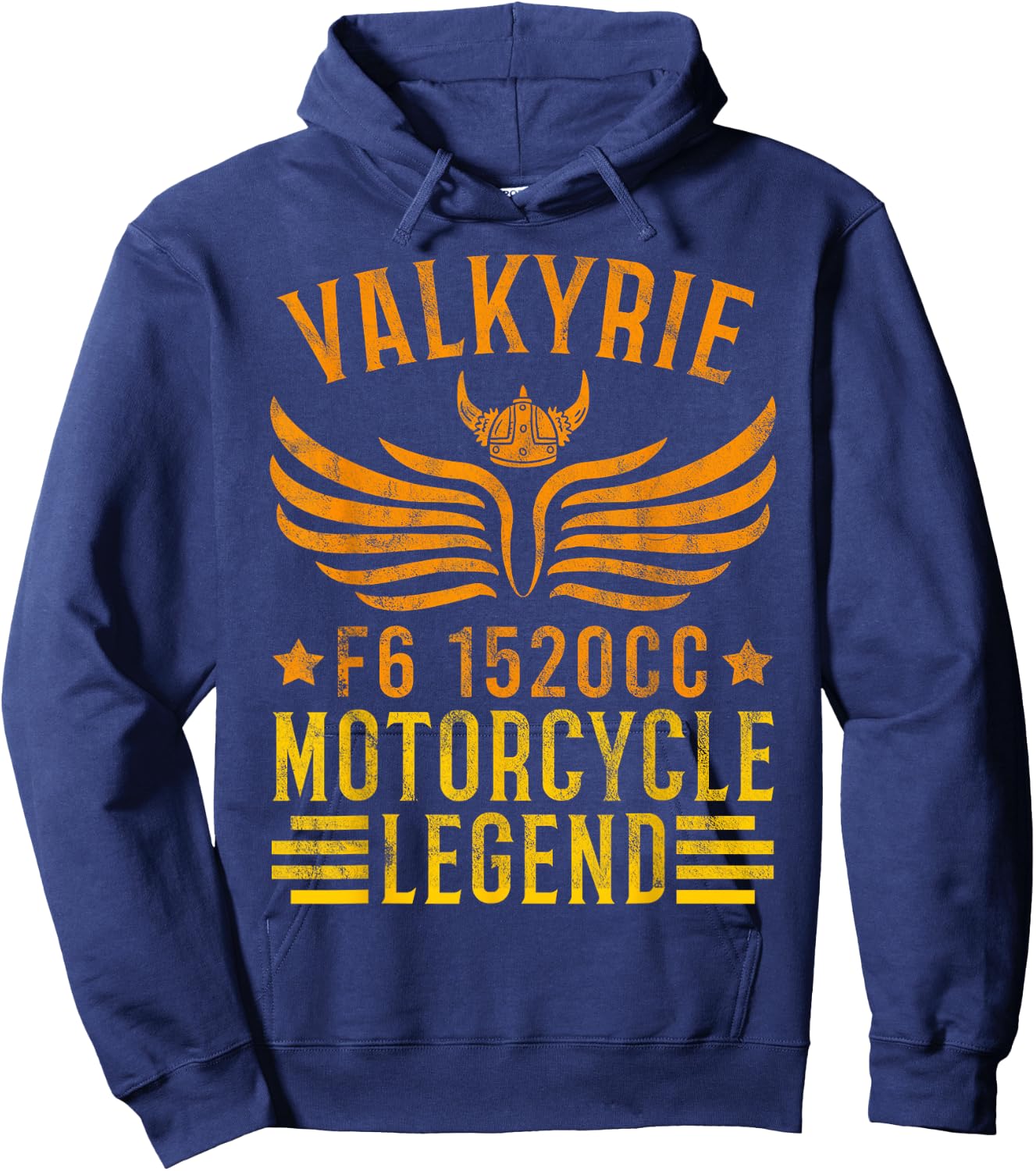 Vintage Valkyrie Motorcycle F6 1520cc Biker Mechanic Gift Hoodie - Hoodie | Navy