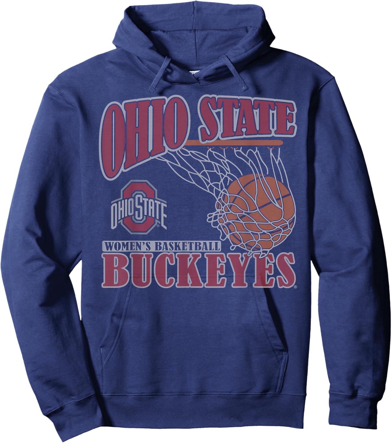 Ohio State Buckeyes Women's Basketball Vintage Lift Black Hoodie - Hoodie | Navy