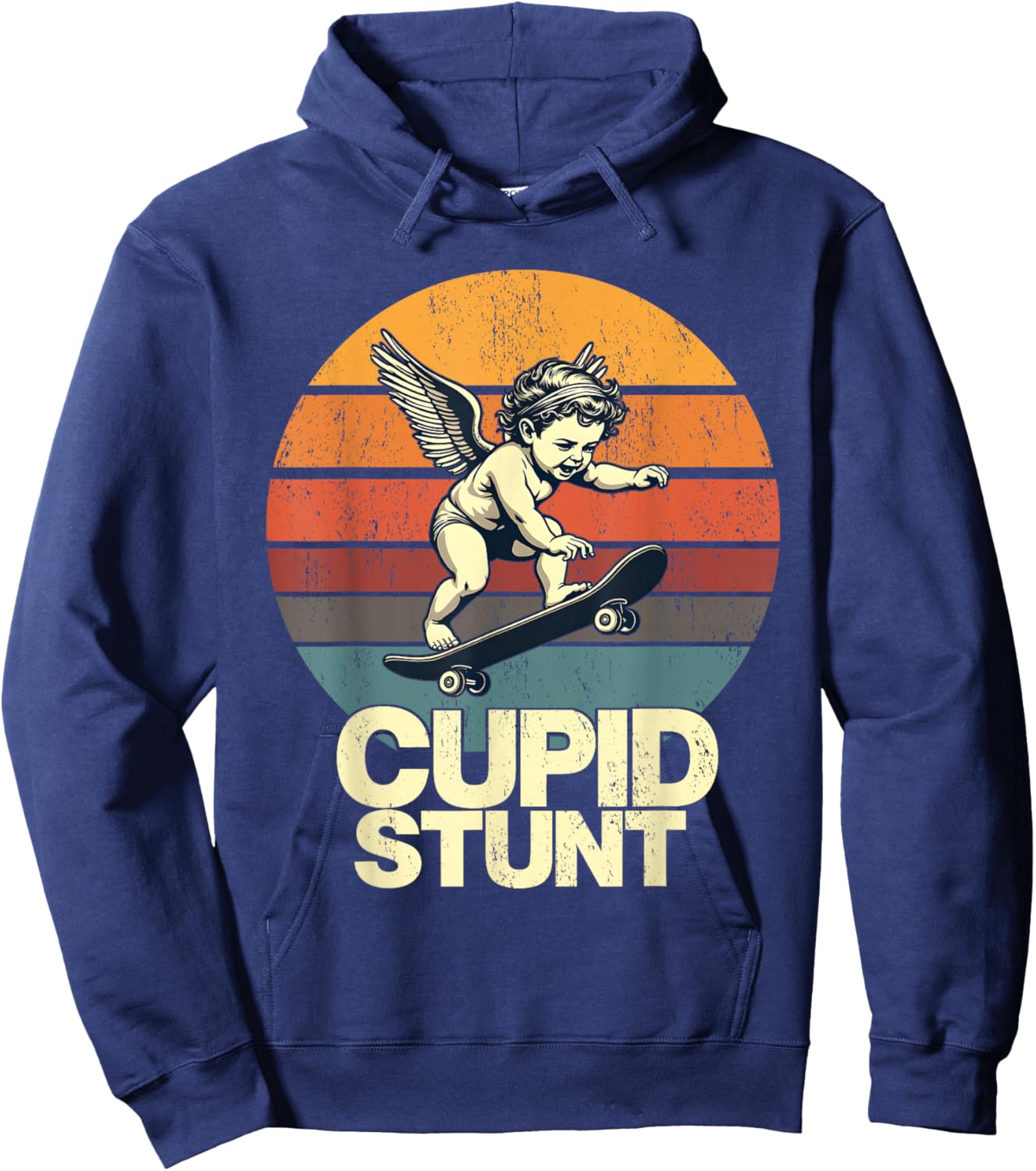 Cupid Stunt Funny Sarcastic Offensive Humor Embarrassing Hoodie - Hoodie | Navy