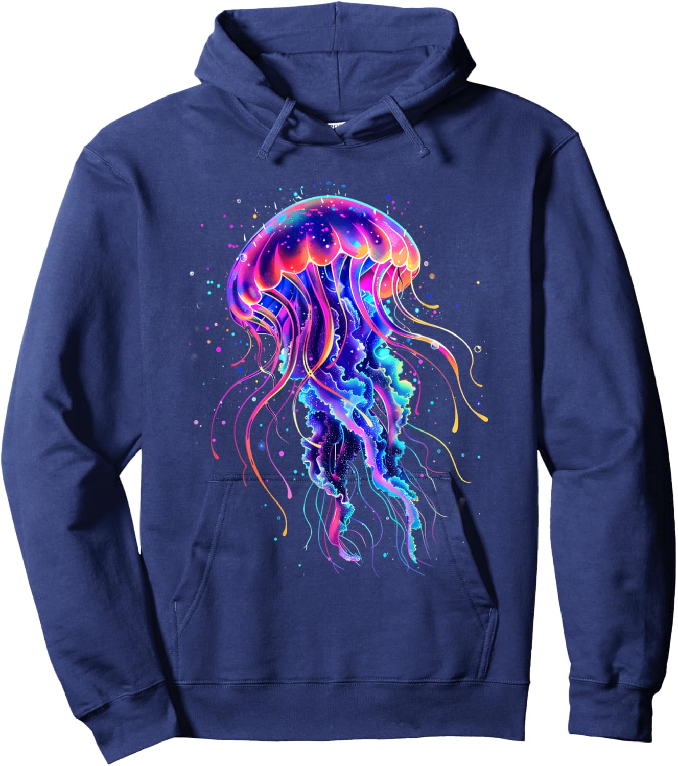 Sea Ocean Jellyfish Marine Mammal Ocean Sea Animal Jellyfish Hoodie - Hoodie | Navy