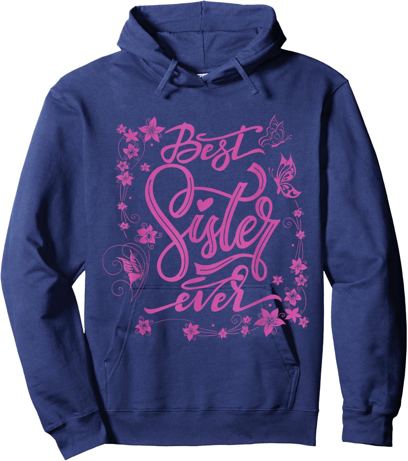Cute Best Sister Ever Girlfriends Women Girl Sibling Friends Hoodie - Hoodie | Navy