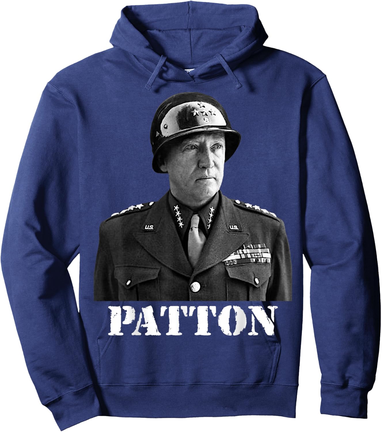 George Patton World War II Victory Memorial Independence Day Hoodie - Hoodie | Navy