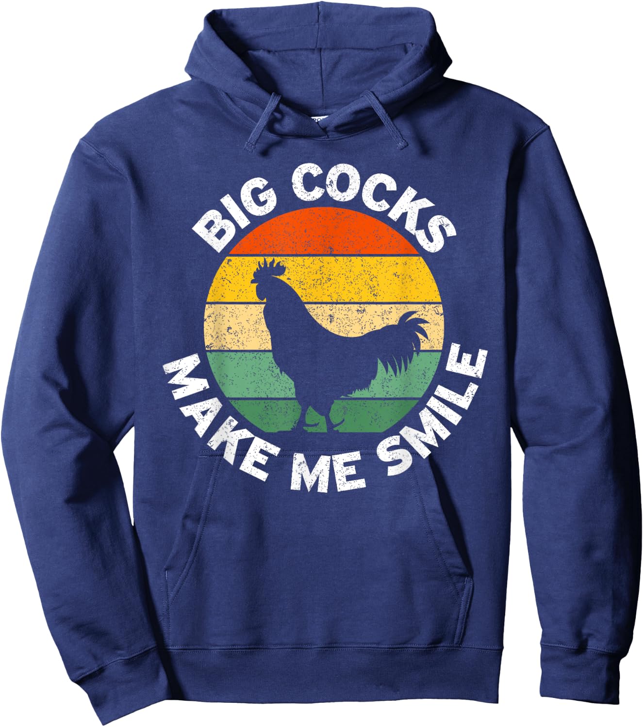 Big Cocks Make Me Smile Hoodie - Hoodie | Navy