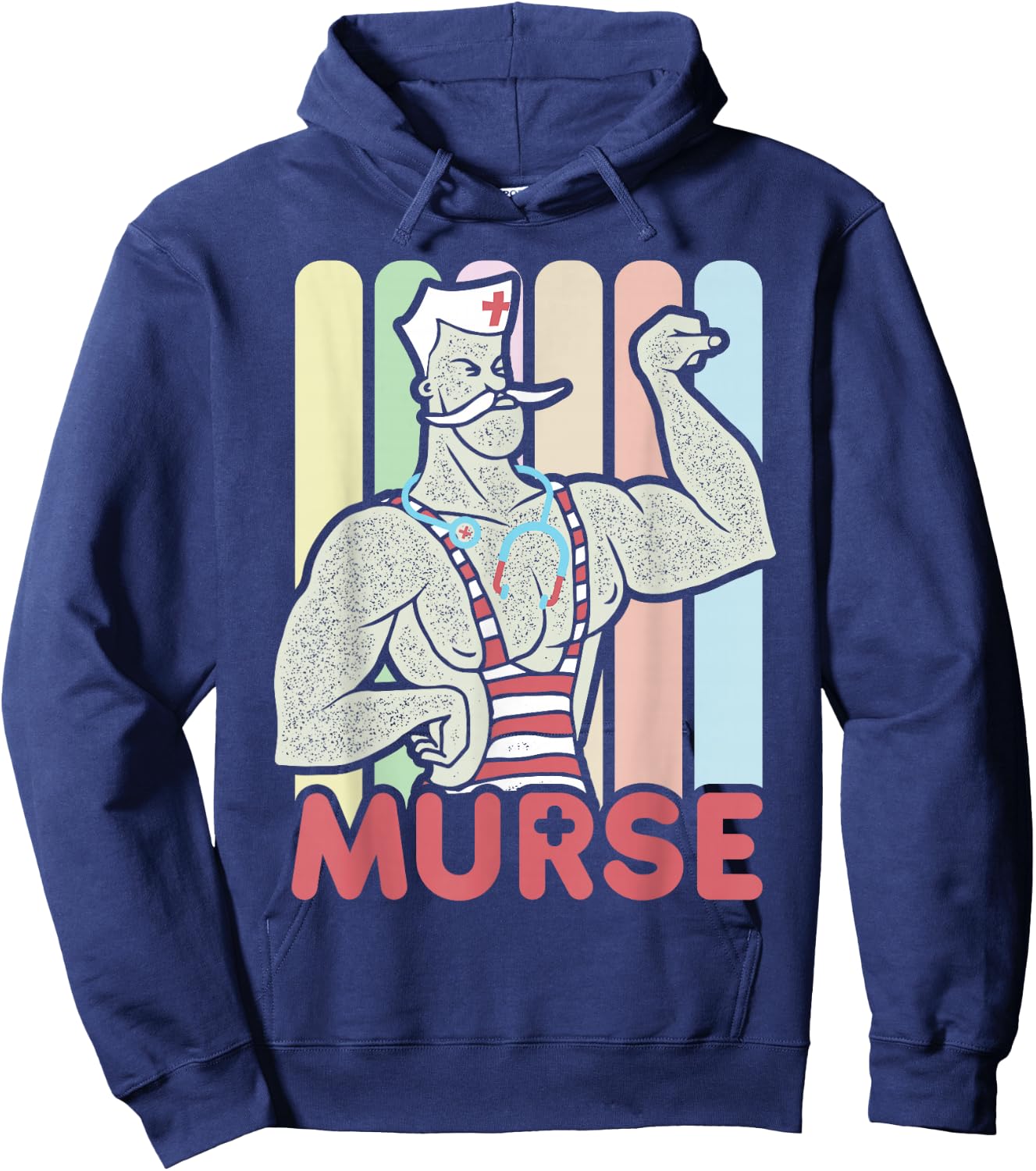 Funny Male Nurse Murse Hoodie - Hoodie | Navy