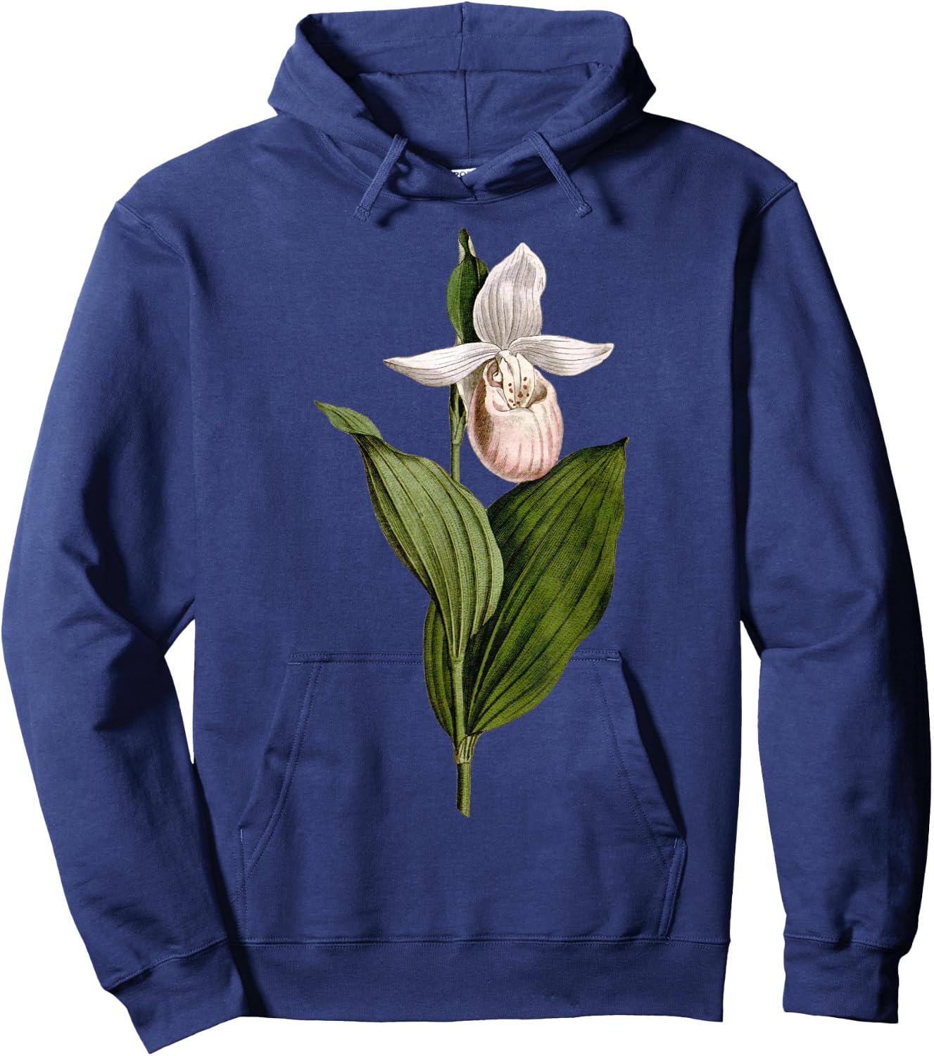 Minnesota Flower State of Minnesota showy lady's slipper Hoodie - Hoodie | Navy