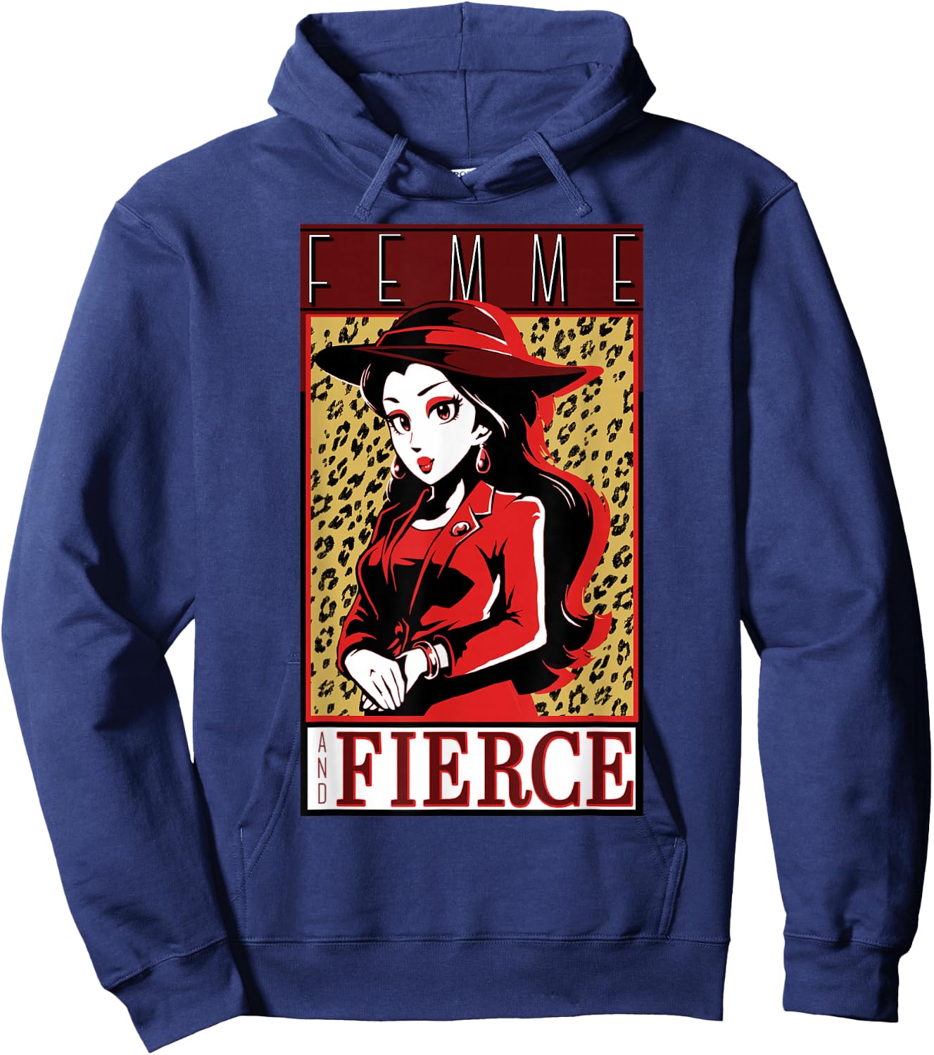 Super Mario Odyssey Vintage Nintendo Femme Fierce Poster Hoodie - Hoodie | Navy
