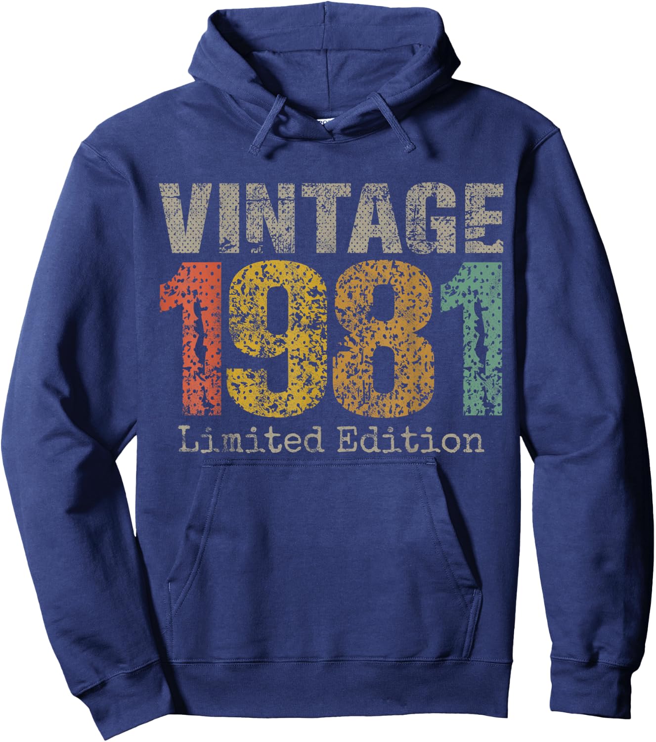 Vintage 1981 Limited Edition 44th Birthday Gifts 44 Year Old Hoodie - Hoodie | Navy