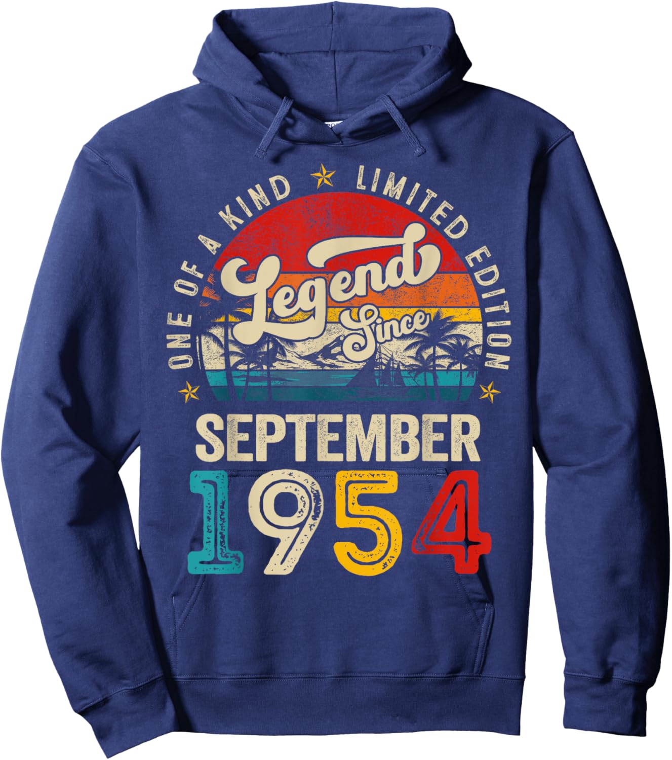 70 Years Old Legend since September 1954 70th Birthday Men Hoodie - Hoodie | Navy