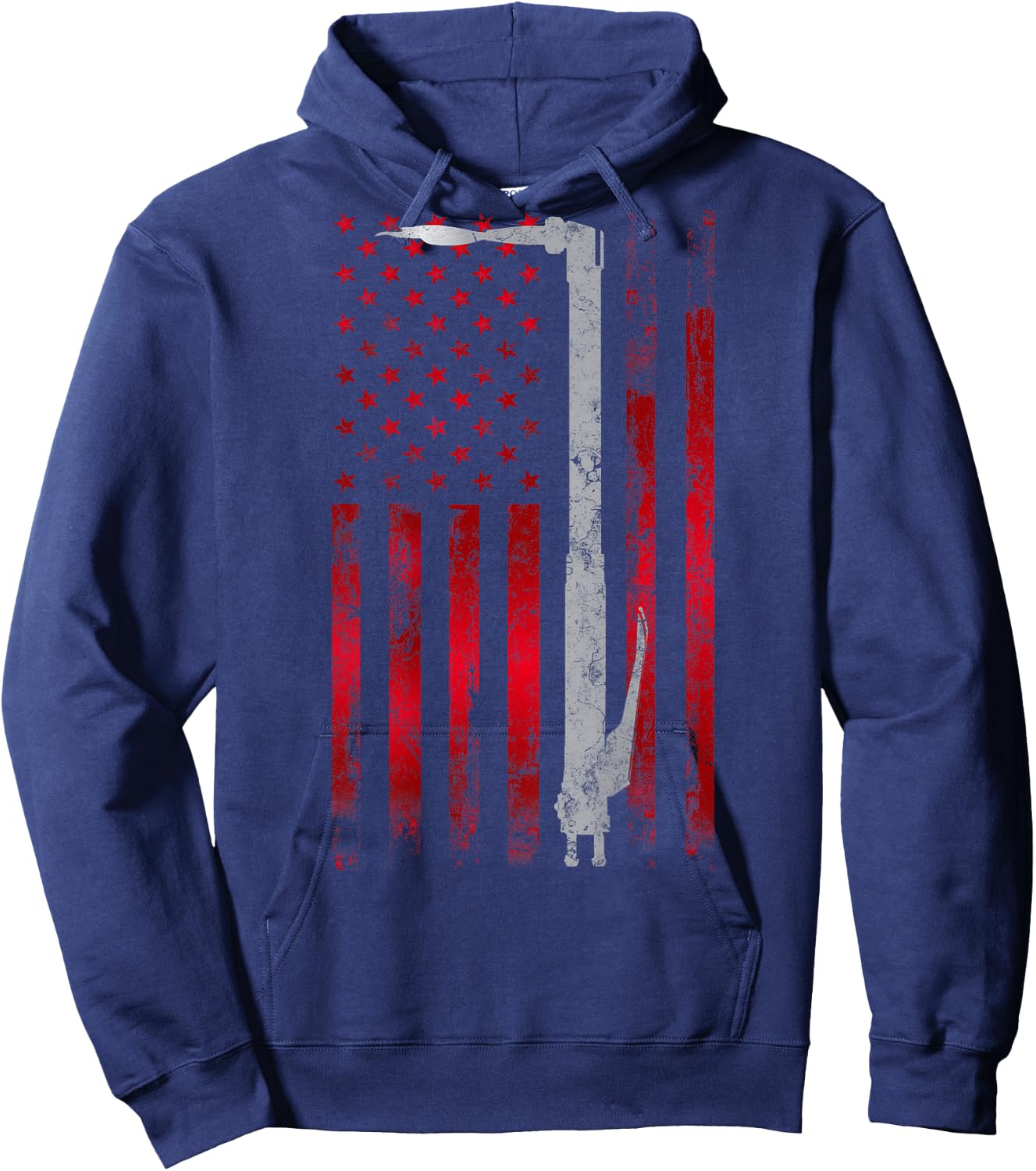 Welding Vintage Patriotic USA American Flag Welder gift Hoodie - Hoodie | Navy