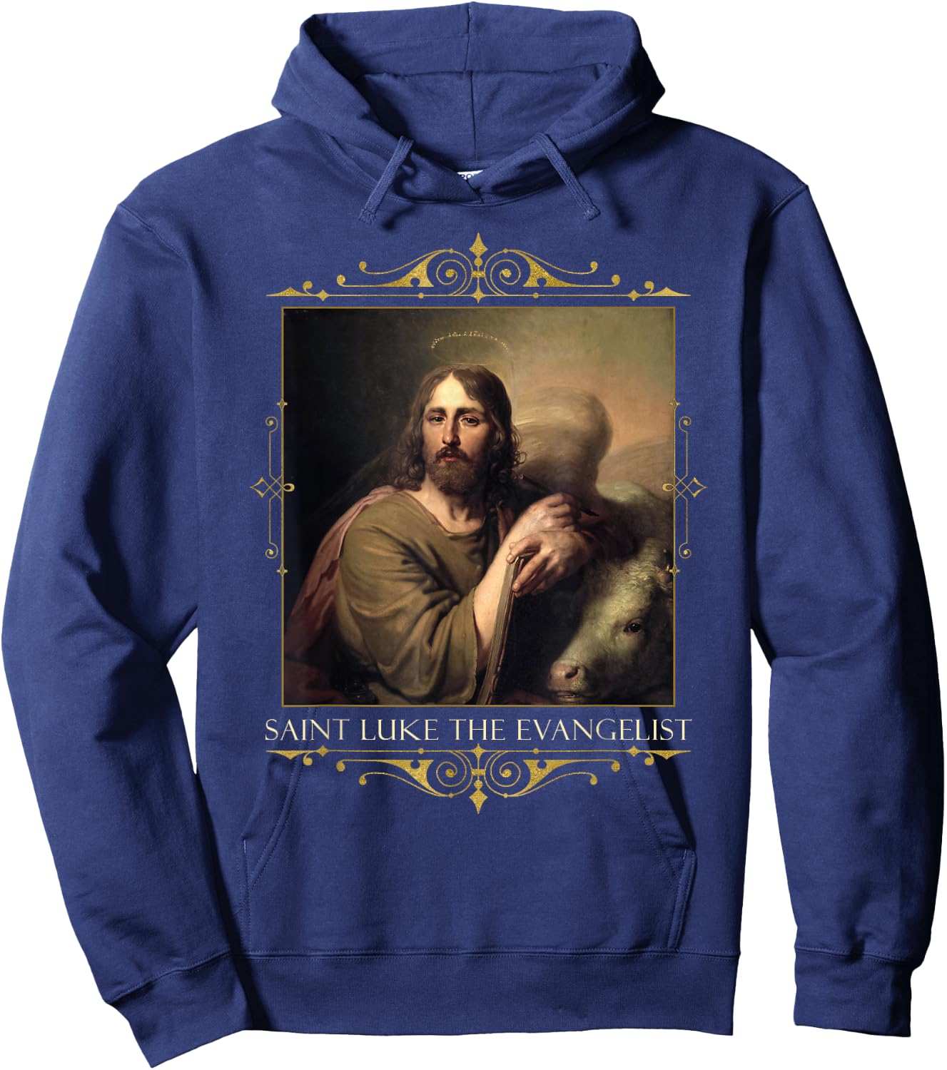 St Luke the Evangelist Prayer Patron Artists Catholic Saint Hoodie - Hoodie | Navy