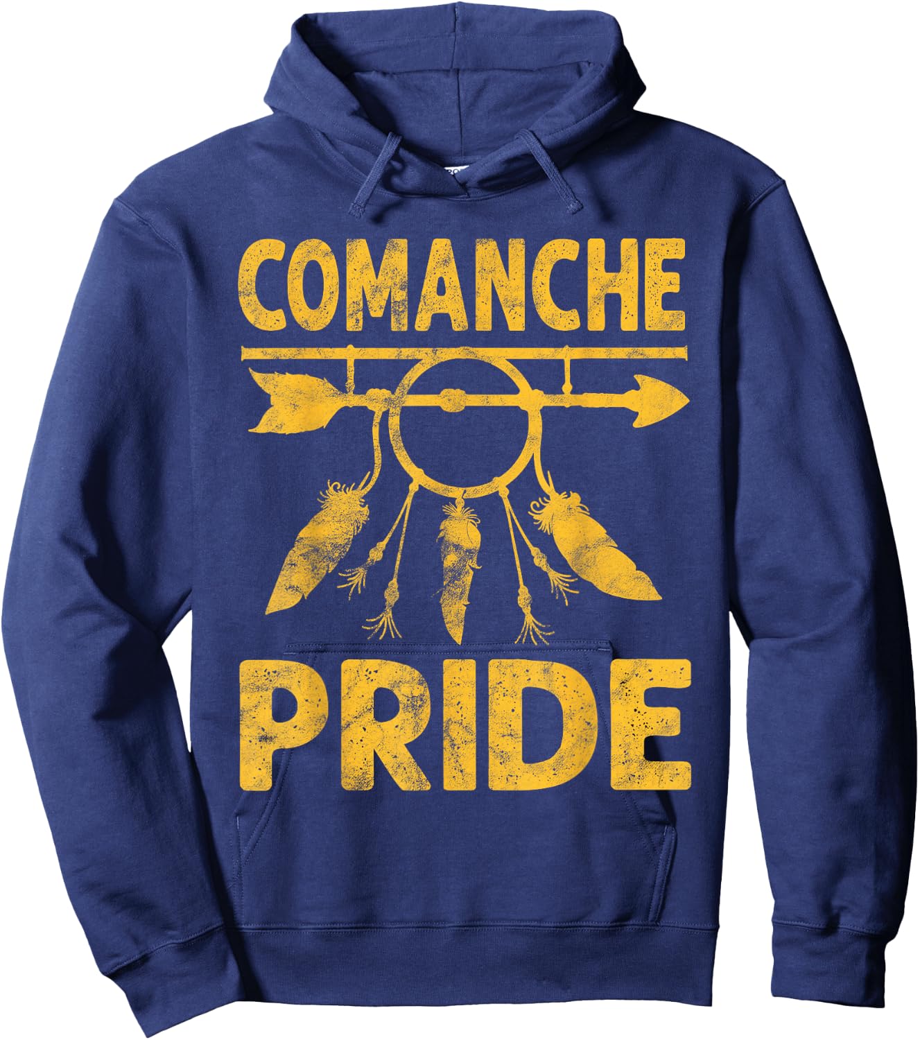 comanche Pride Native American vintage Gift Men Women Hoodie - Hoodie | Navy