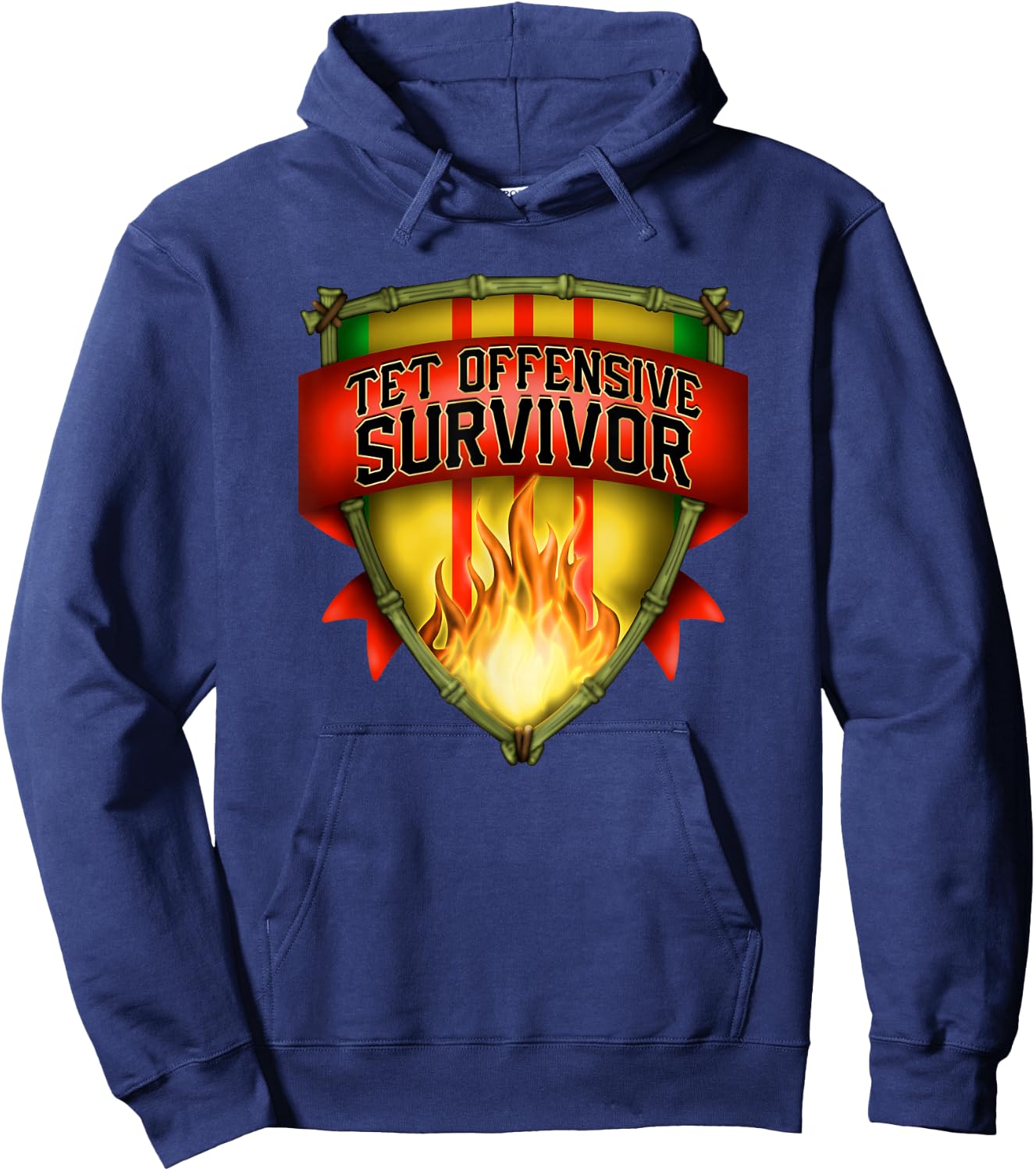 Vietnam Veteran Tet Offensive Survivor Hoodie - Hoodie | Navy