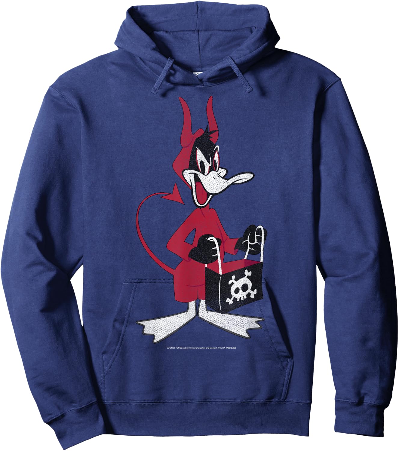 Looney Tunes Daffy Devil Costume Halloween Hoodie - Hoodie | Navy