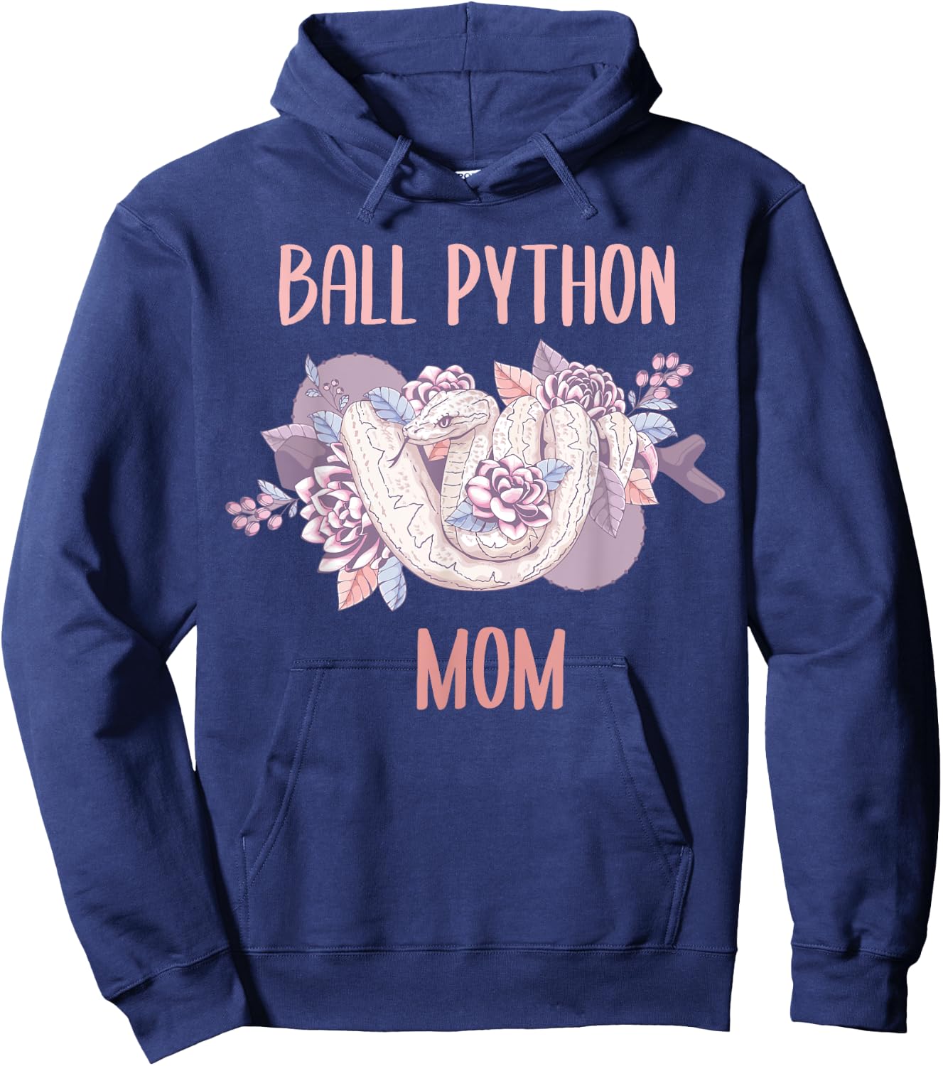 Ball Python Mom Snake Ball Python Hoodie - Hoodie | Navy