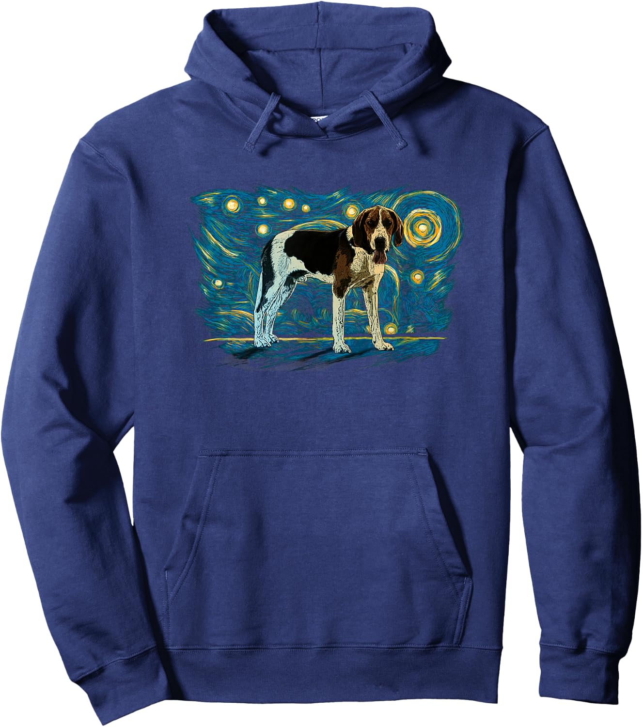 Retro Vintage Style American Foxhound Hoodie - Hoodie | Navy