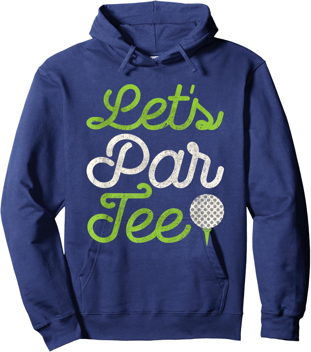 Let's Par Golf Player Golfer Dad Papa Men Funny Hoodie - Hoodie | Navy