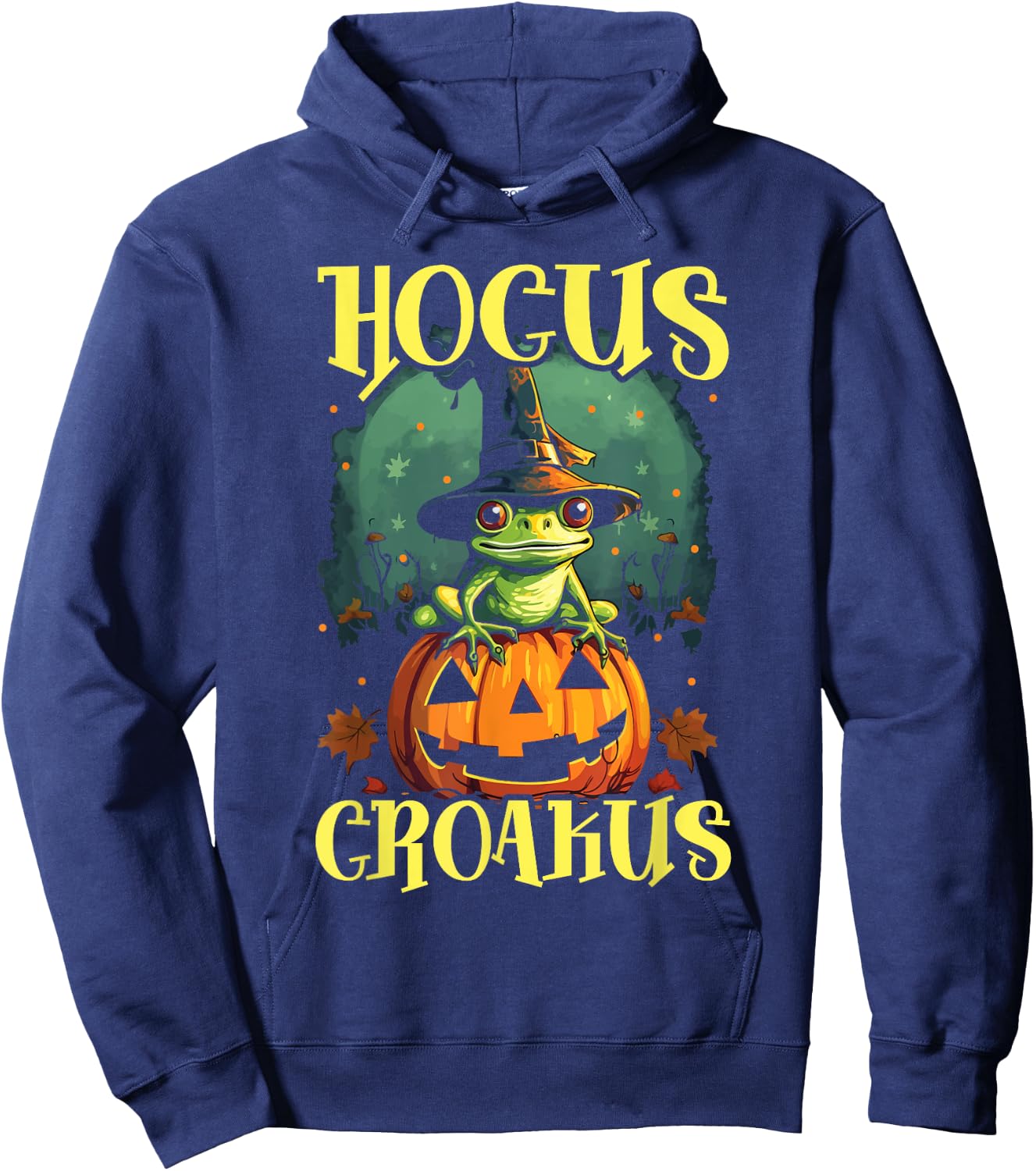 Frog Halloween Scary Toad Trick Or Treat Spooky Amphibian Hoodie - Hoodie | Navy